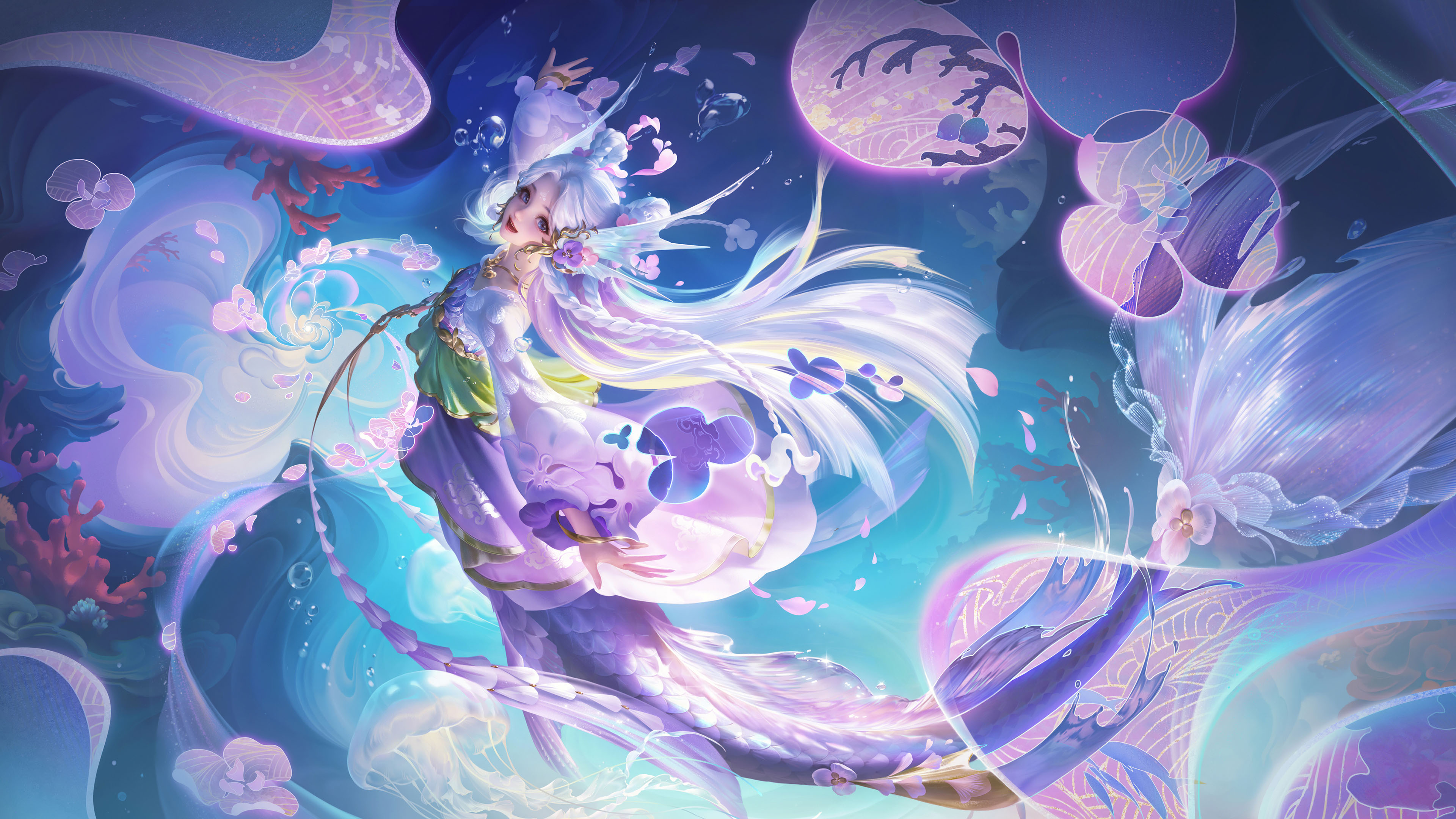 游戏壁纸,王者荣耀,朵莉亚,幻珠鲛人