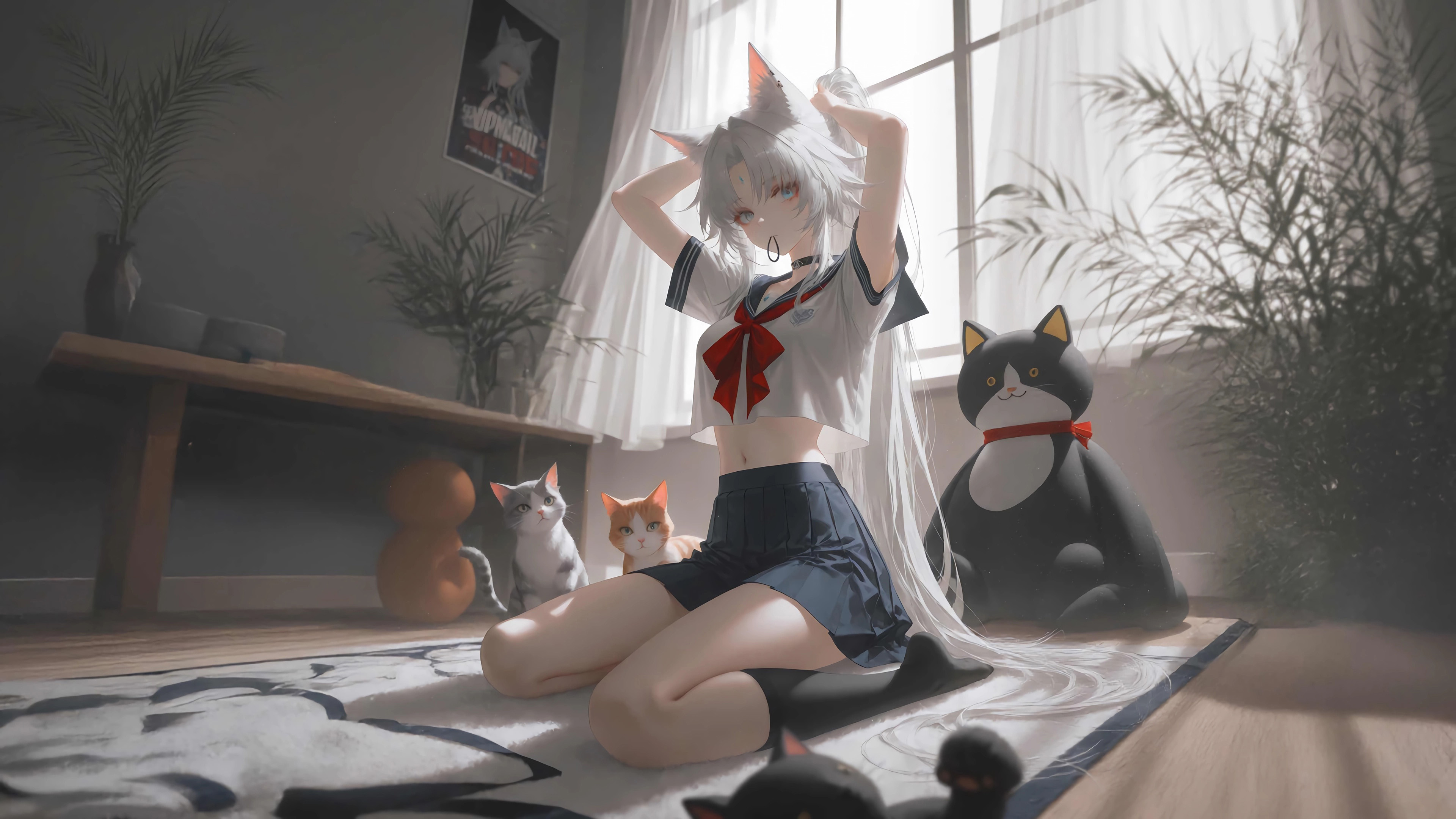 游戏壁纸,崩坏,星穹,铁道,飞霄,猫耳