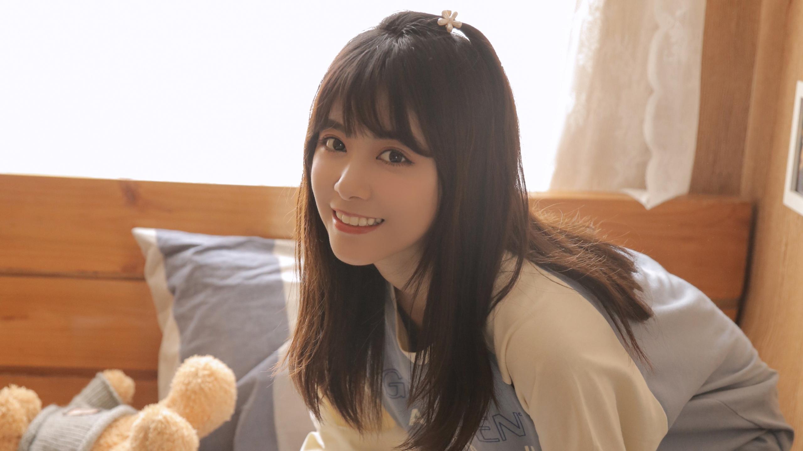 清纯,阳光,元气,可爱,女孩,长发