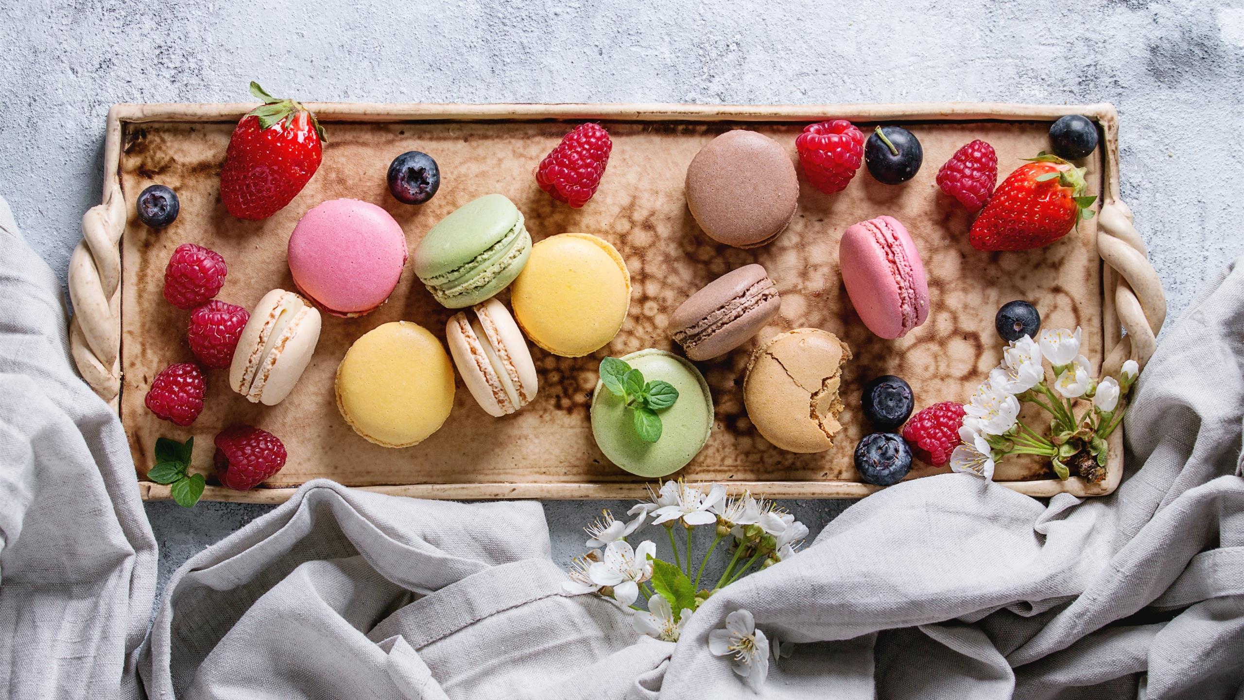 舒缓压力,马卡龙,草莓,蓝莓,点心