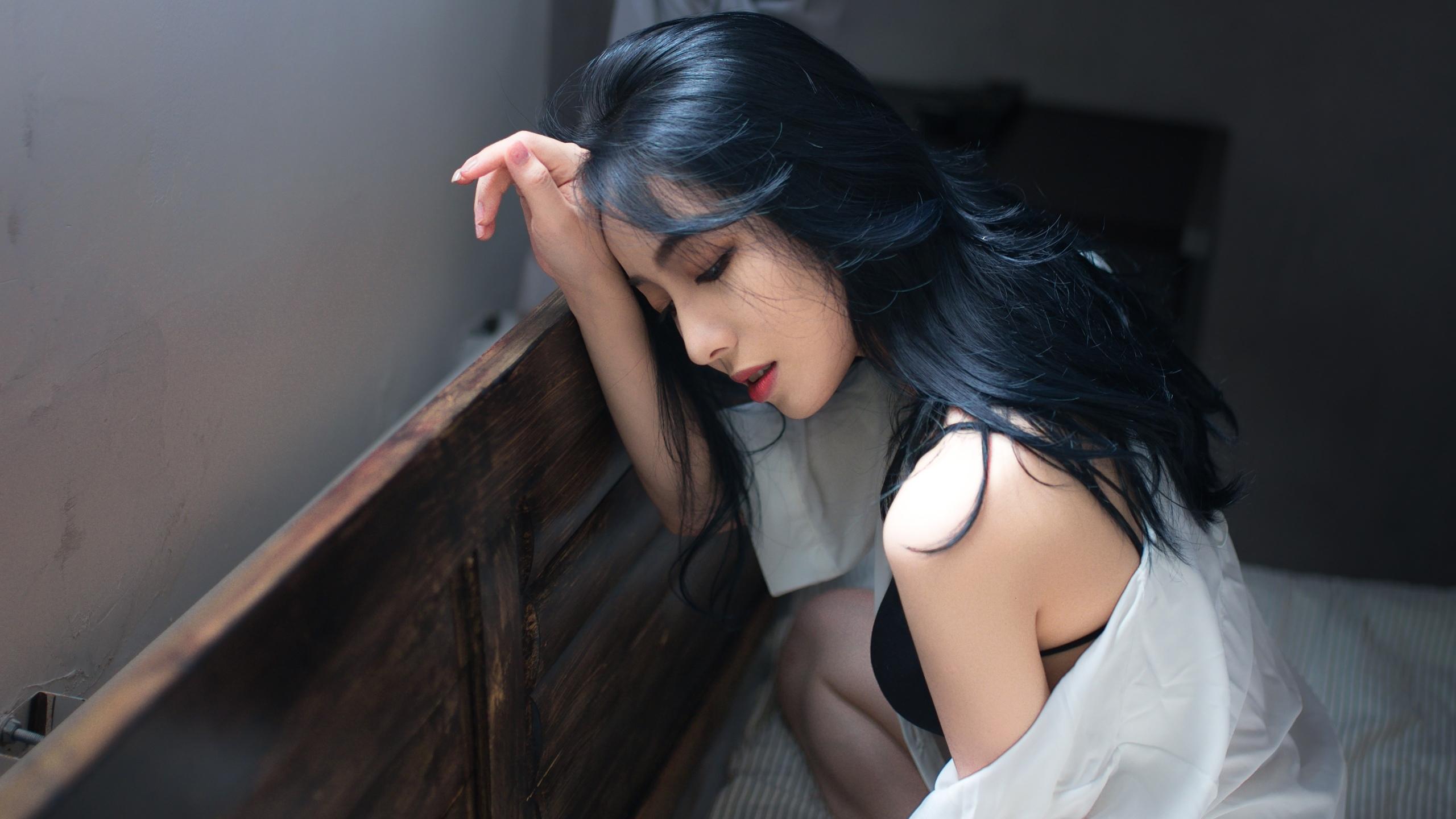 极品,,吊带,香肩,,诱惑