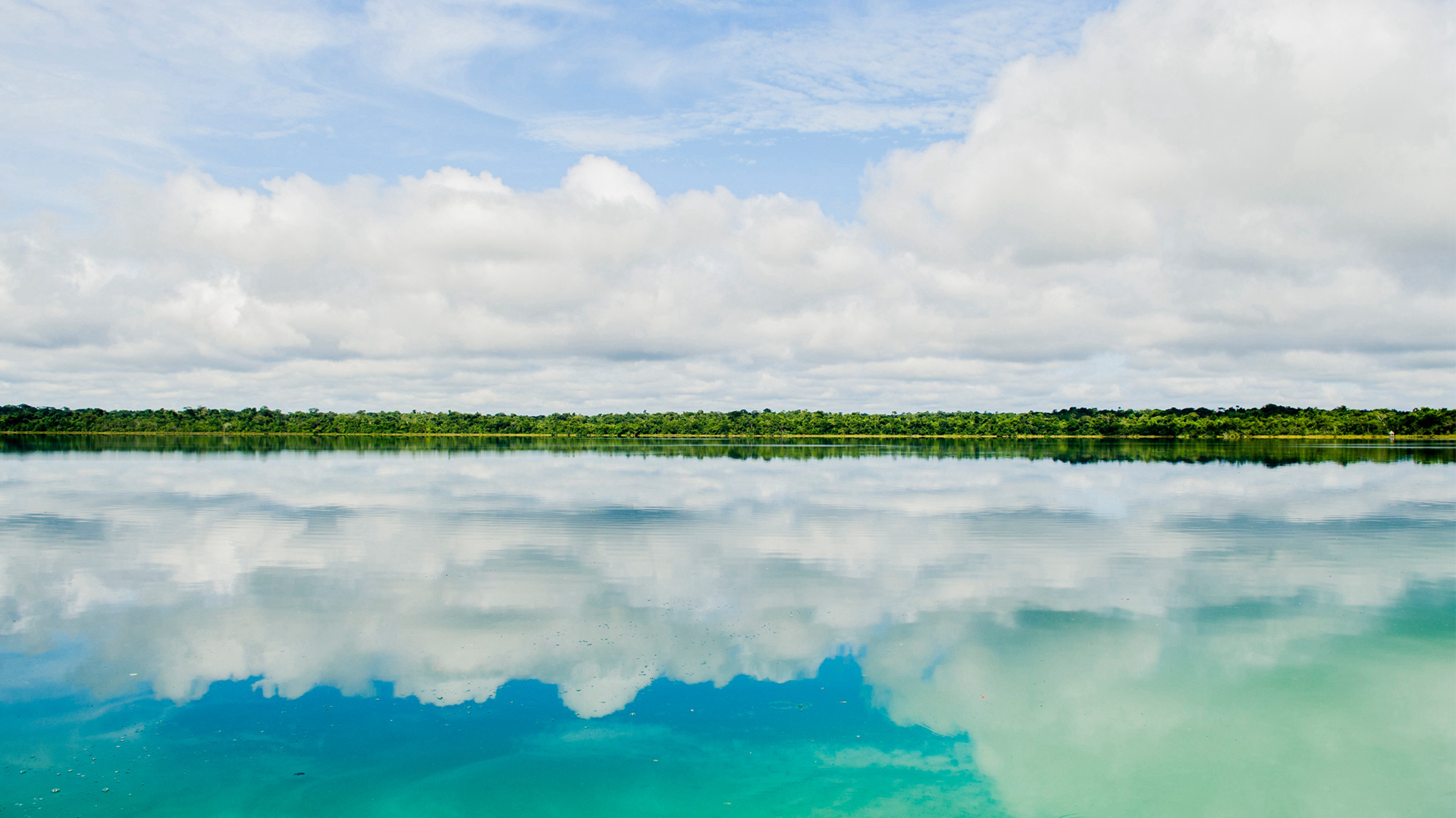 清新唯美海天一线风景