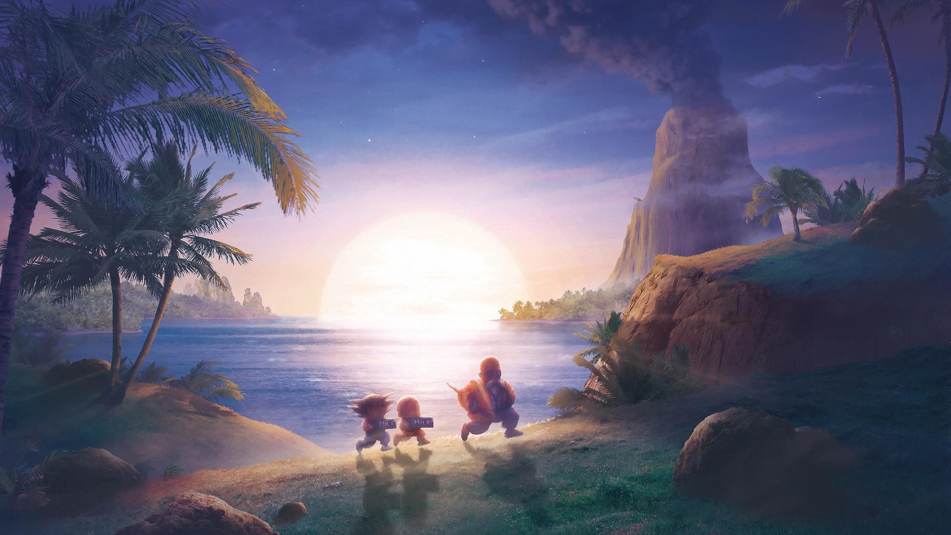 七龙珠,龟仙人,龟派气功,牛奶,孙悟空,小林