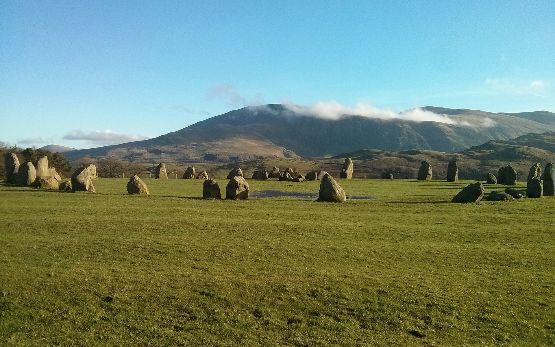 自然风光,坎布里,巨石,草原