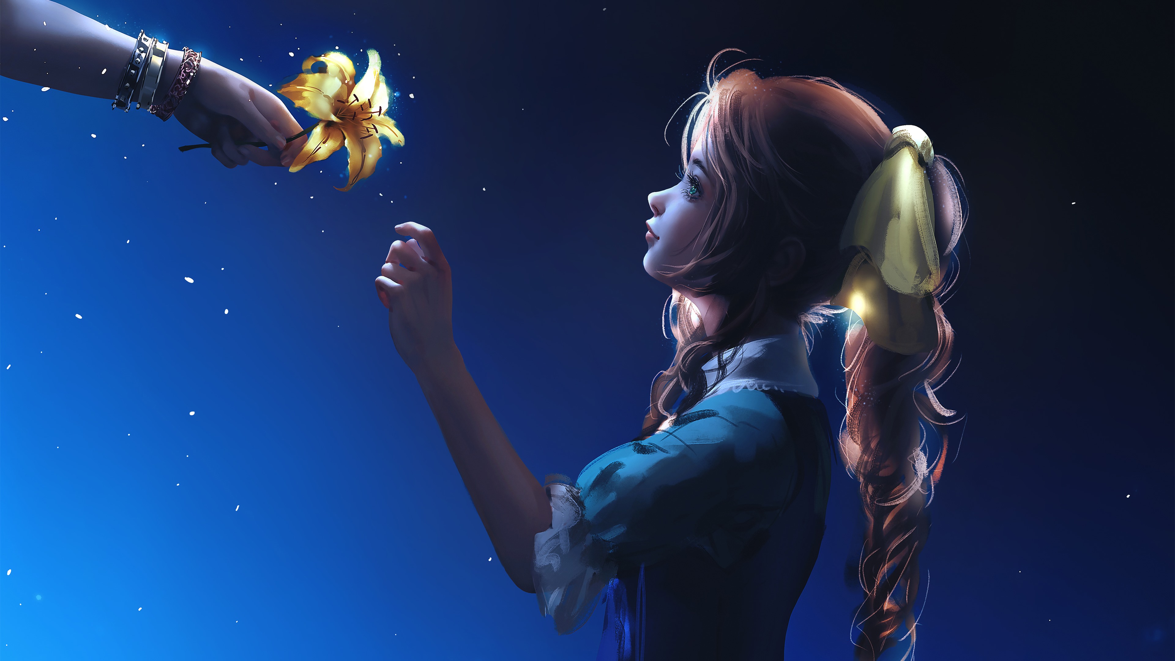 最终幻想,百合,艾瑞斯,女孩,辫子