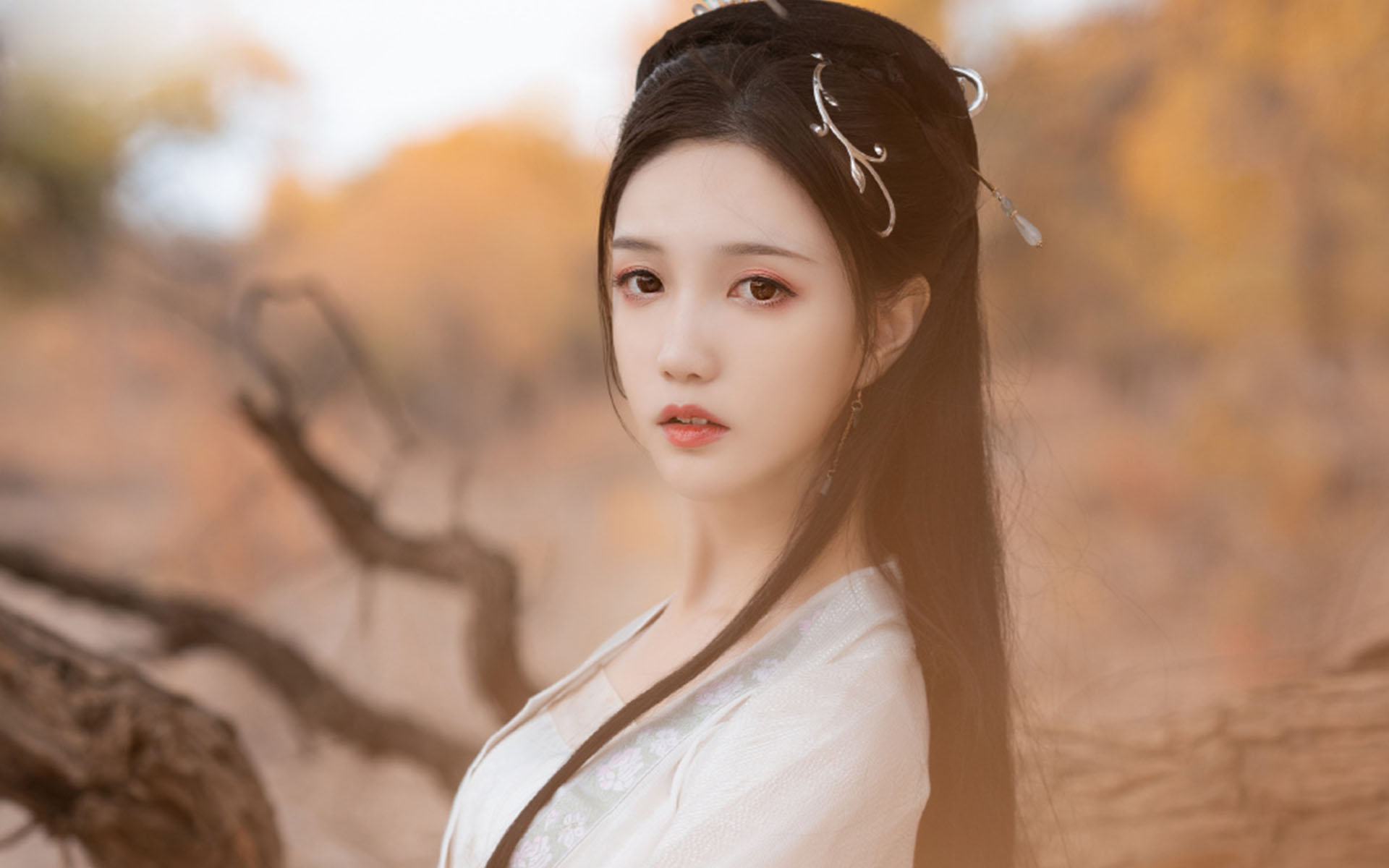 文艺古风,,白衣,,古风,,美女,,唯美