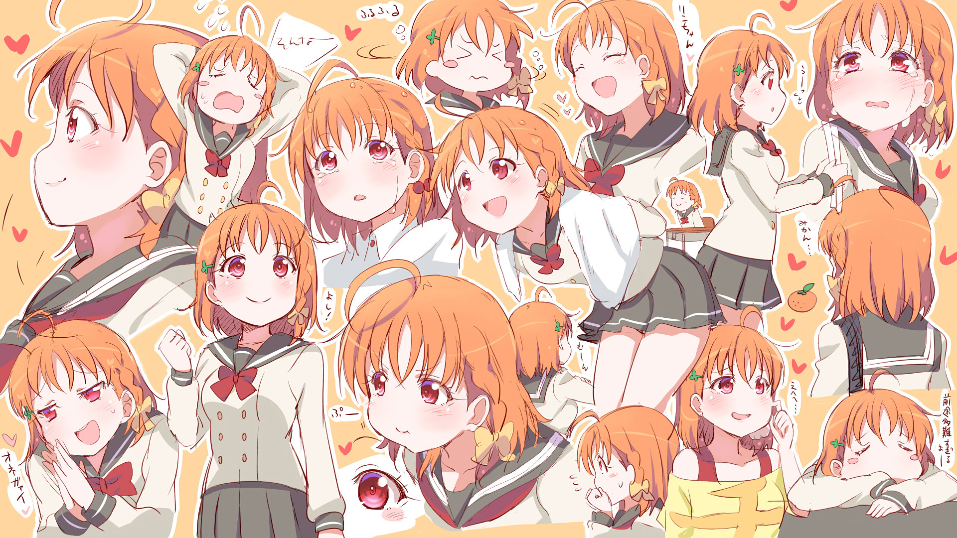 love,live,可爱,表情,校服,妹妹