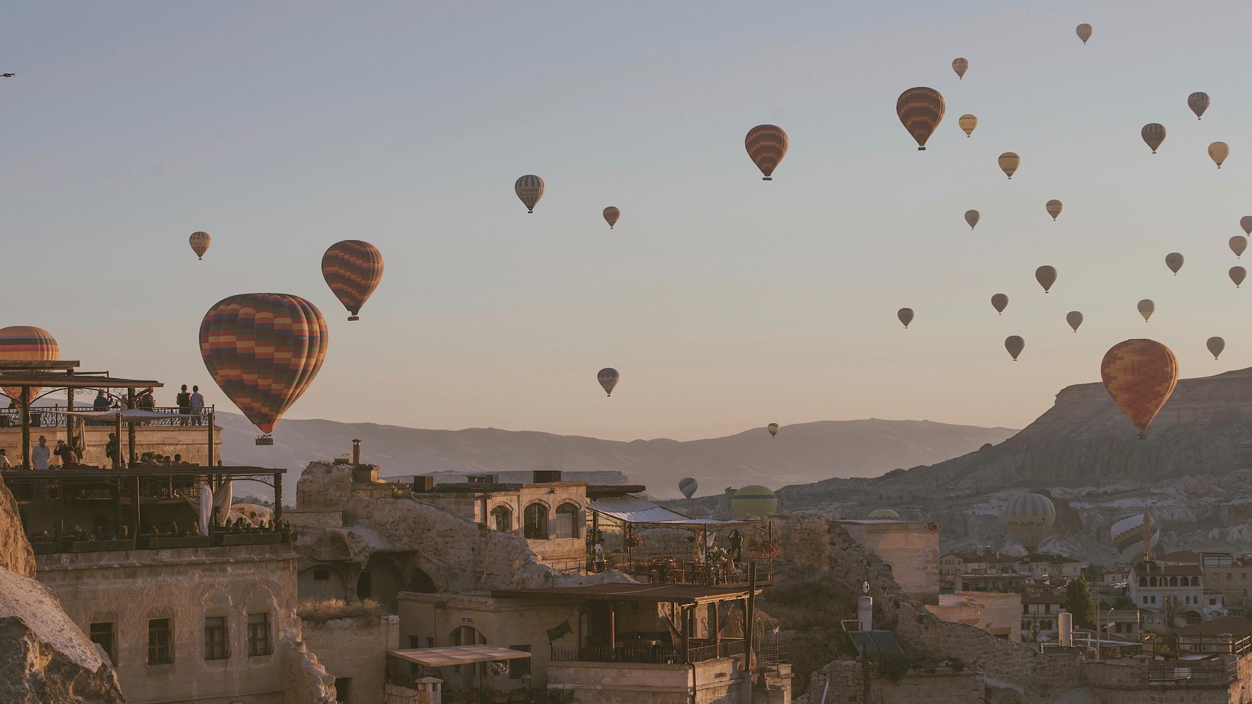 自然风光,,土耳其,卡帕多西亚,热气球,,浪漫