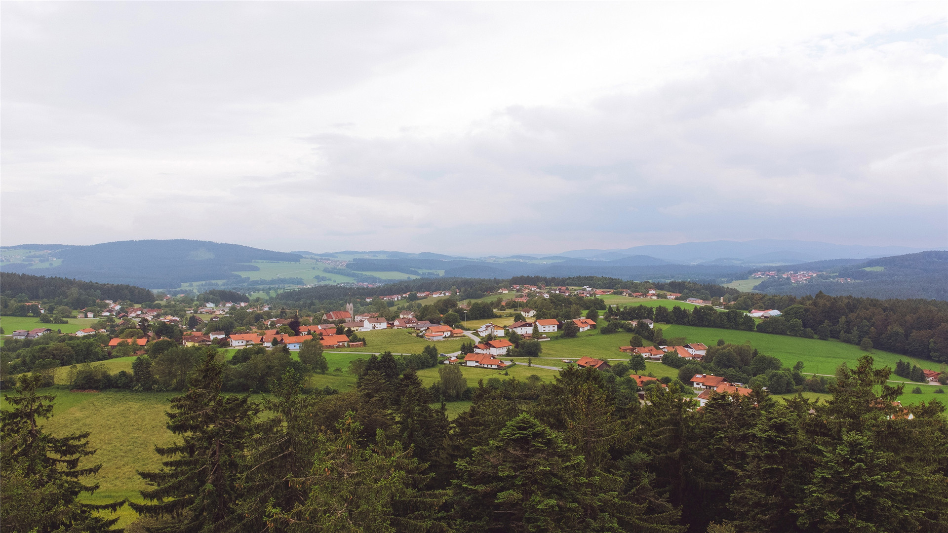 自然风光,,德国,巴伐利亚,,广阔,,房子