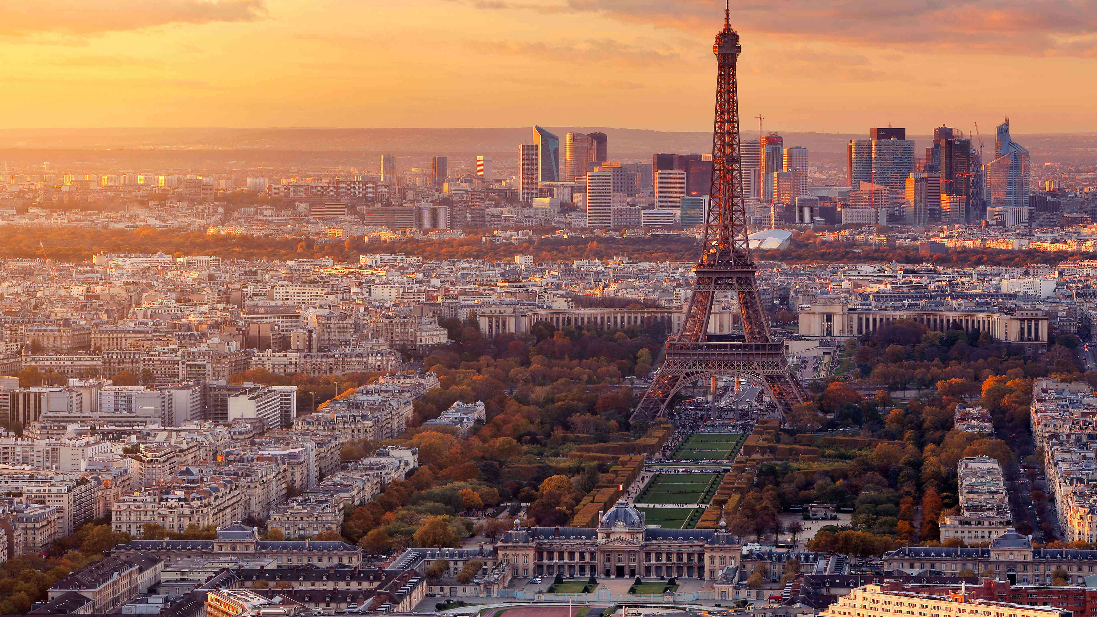 城市夜景,巴黎,埃菲尔,铁塔