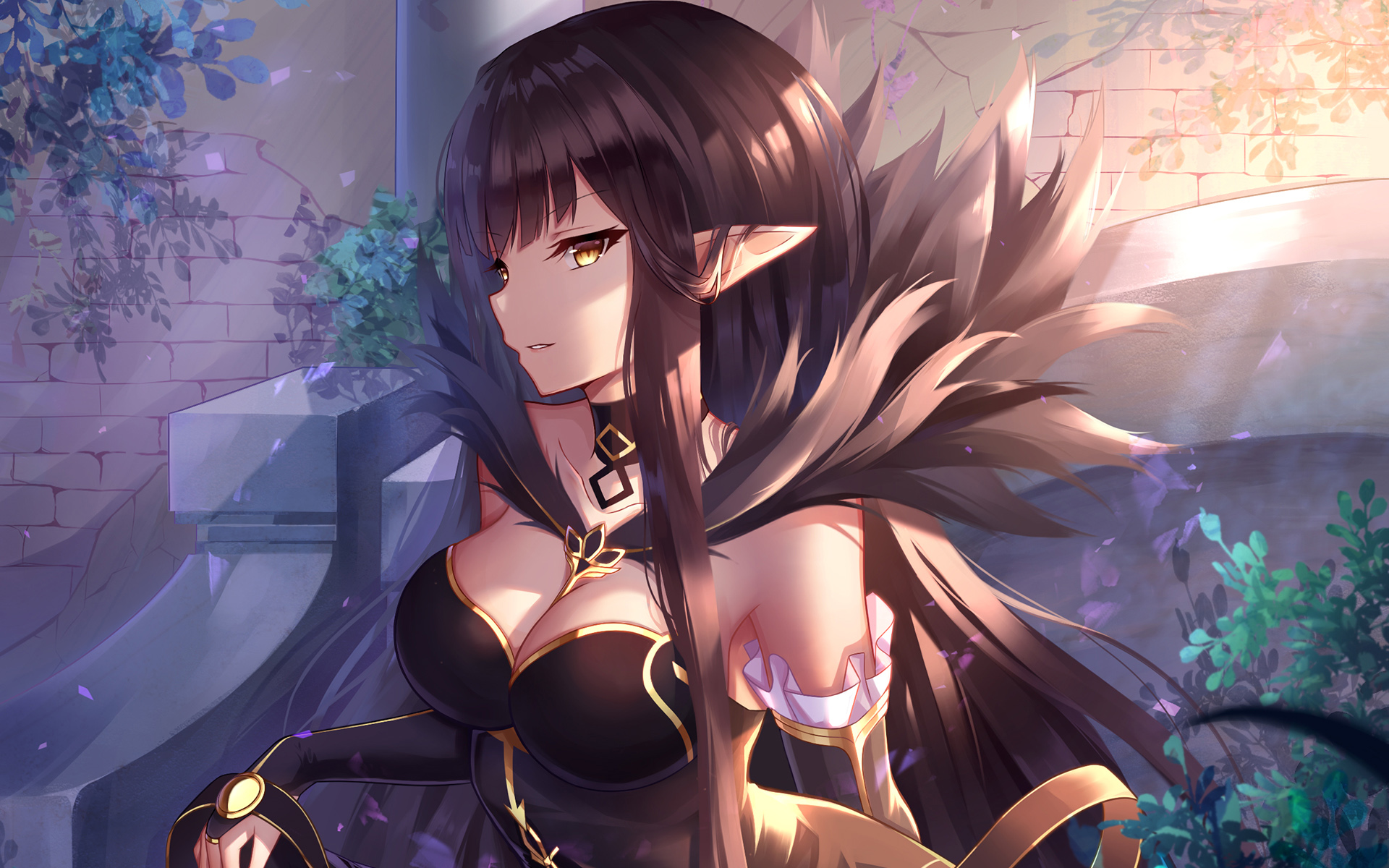 动漫,好看,,长卷发,,动漫少女