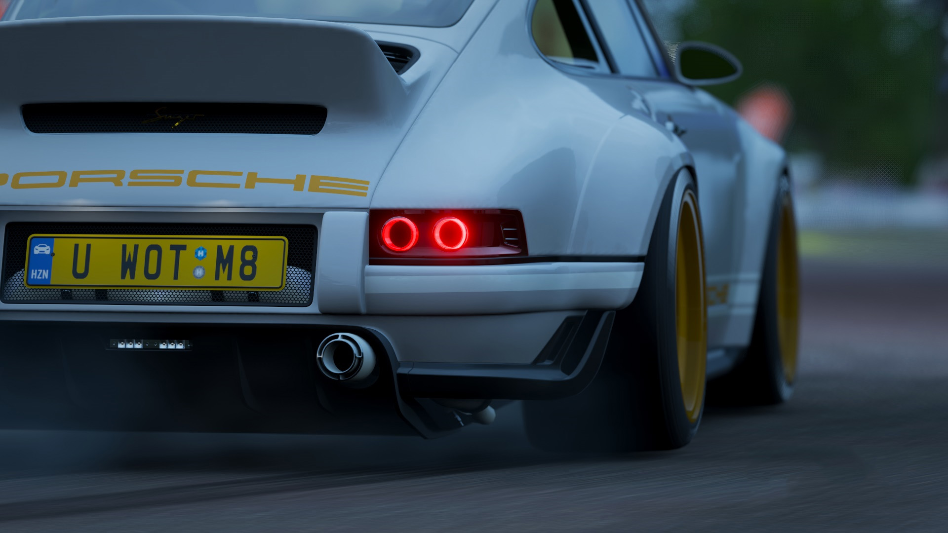 保时捷,跑车,将尾灯