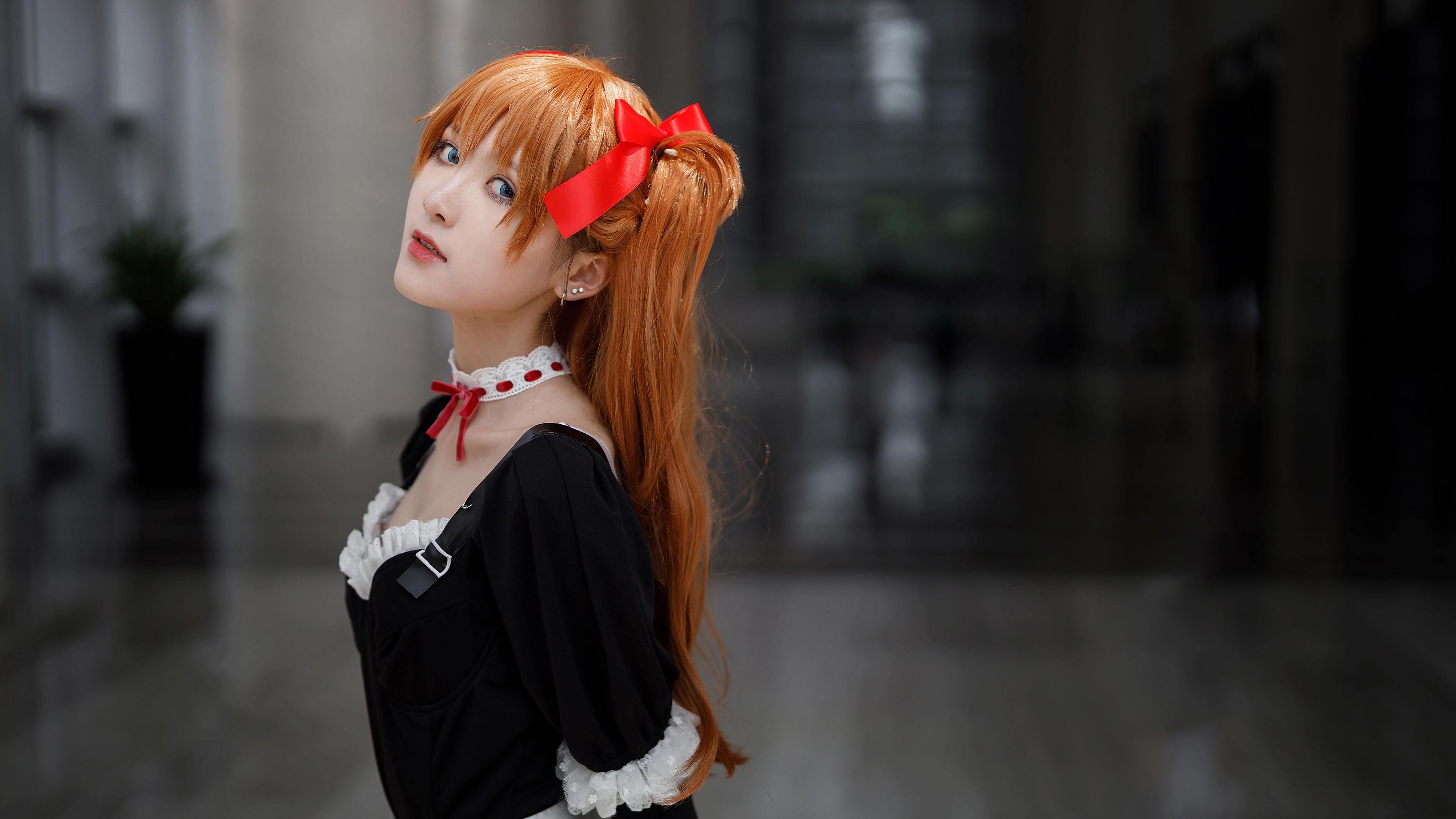 性感女神,cosplay,女仆,金发