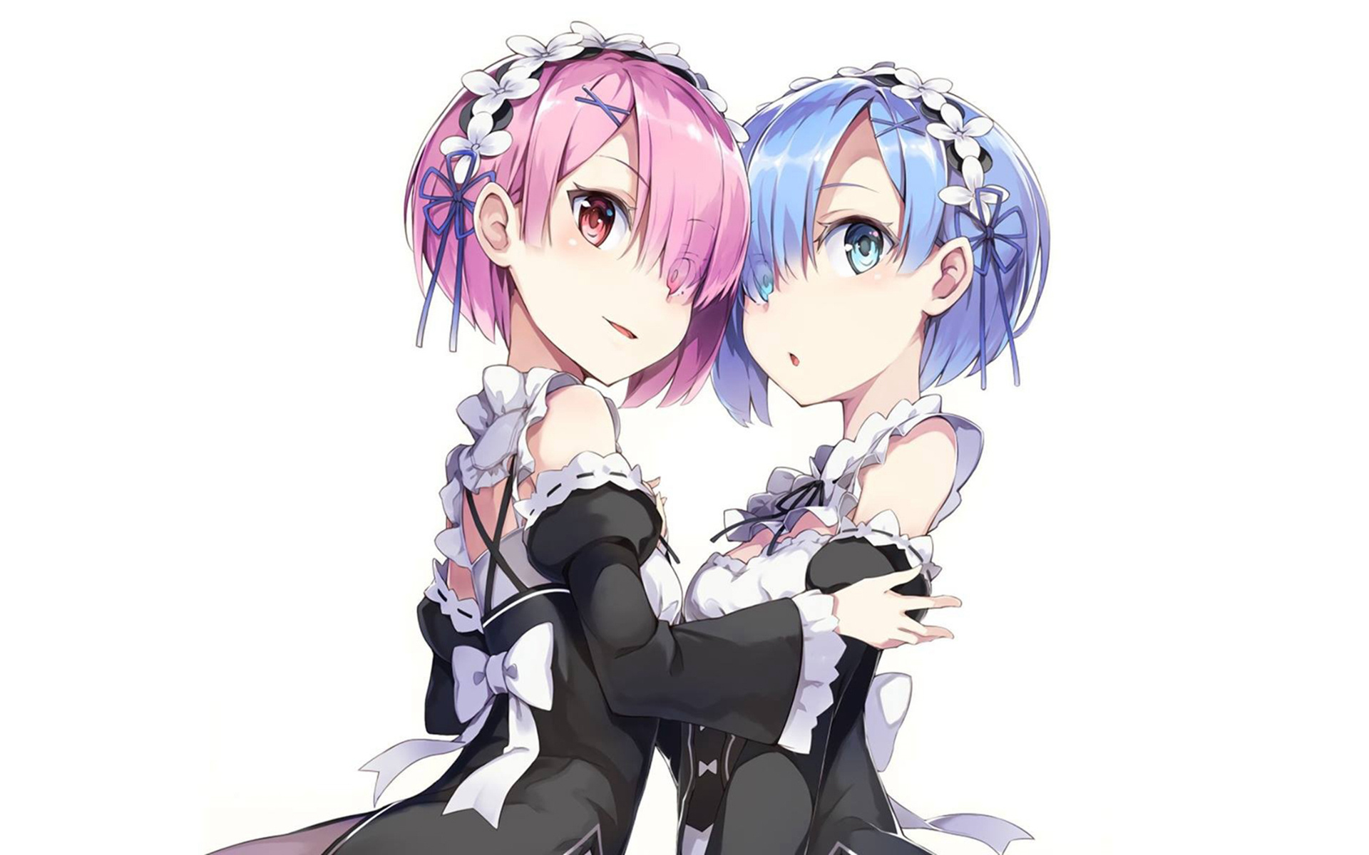 蕾姆,可爱,姐妹,二次元