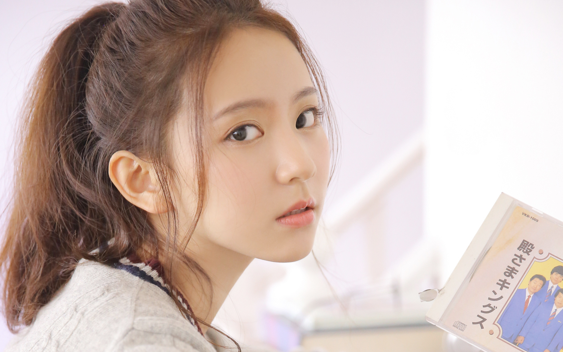 清纯,看书,阳光,马尾,女孩,邻家