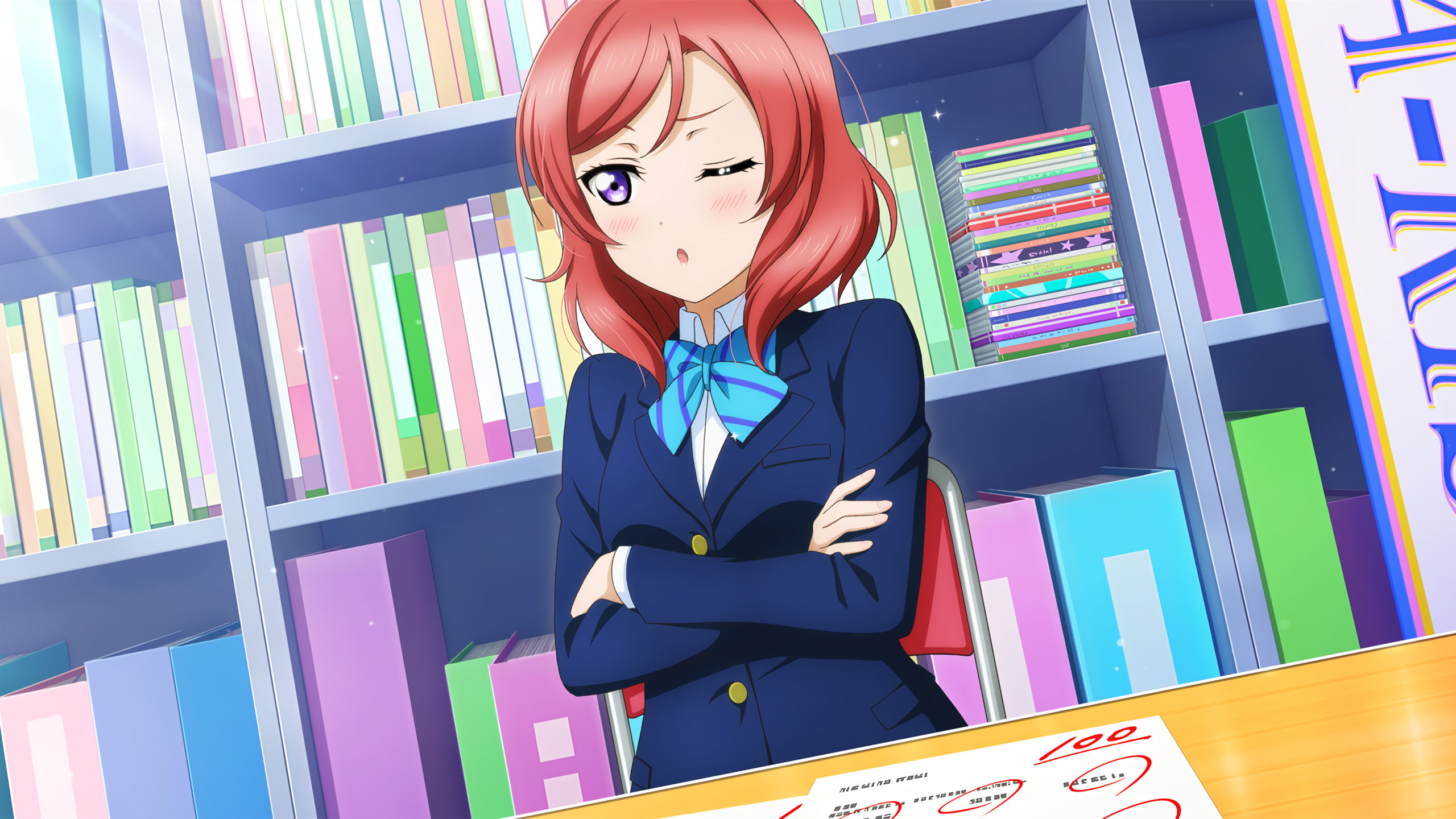 老师,教师,试卷,书架,100分