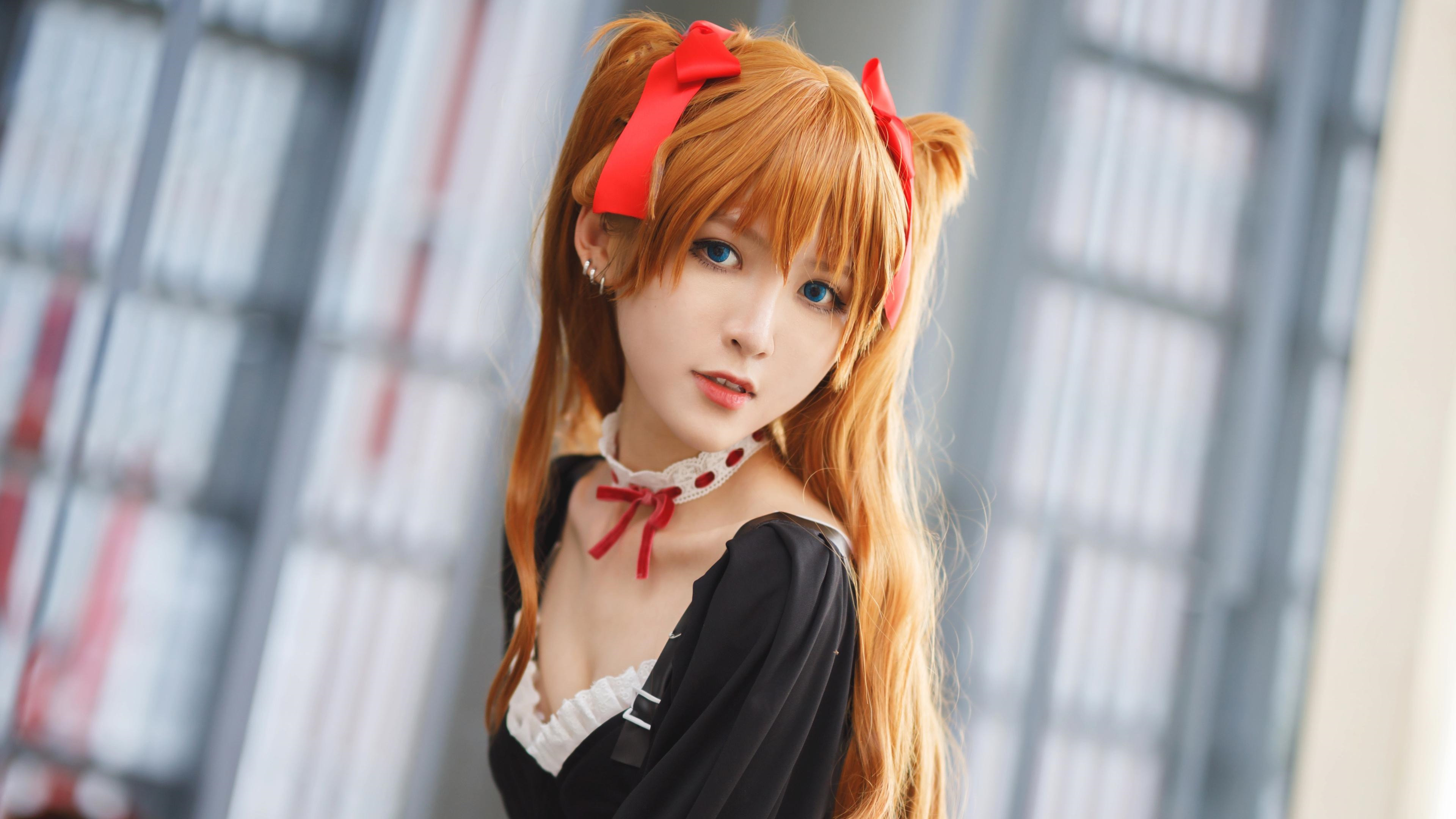 性感女神,cosplay,女仆,金发