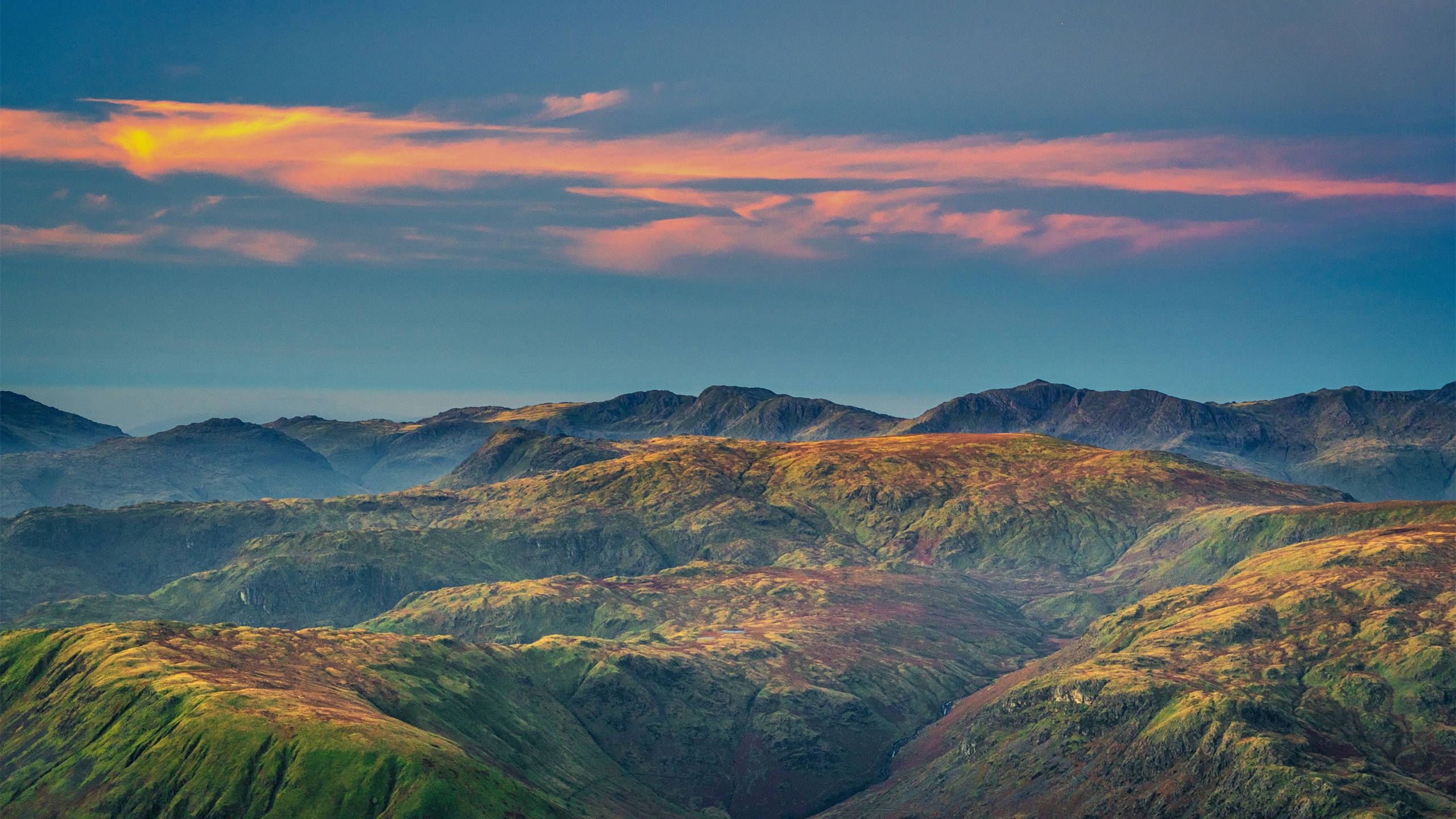 自然风光,晚霞,红云,夕阳,,山峰,山脉