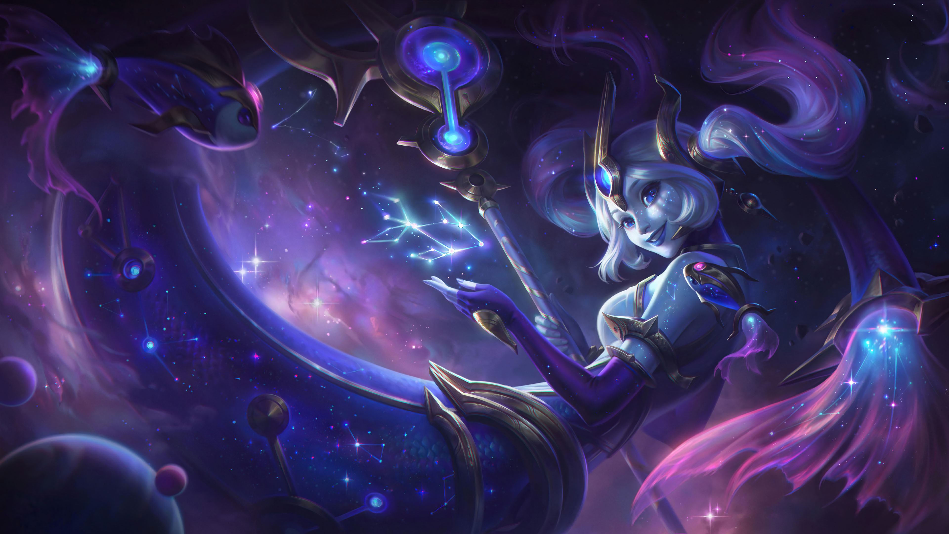 英雄联盟,lol,唤潮姣姬,双鱼星神,娜美