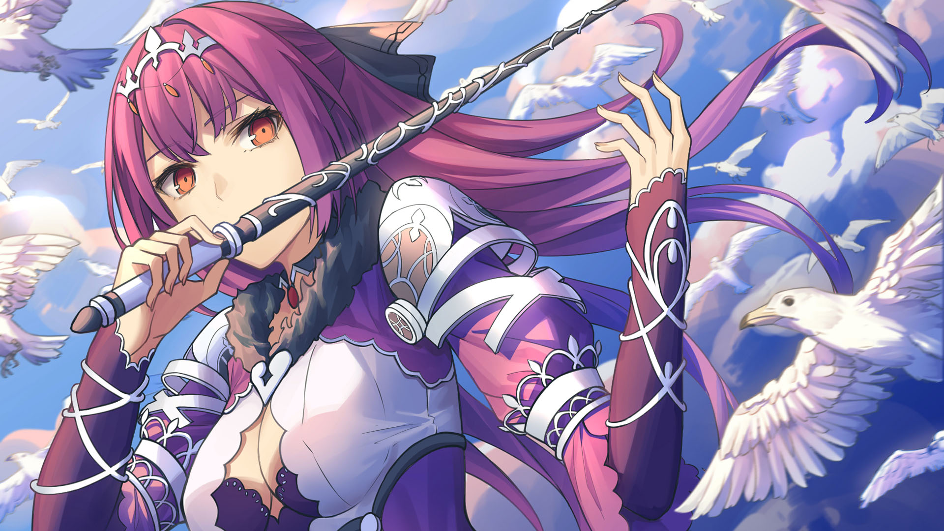 卡通人物,魔法棒,白鸽,海鸥