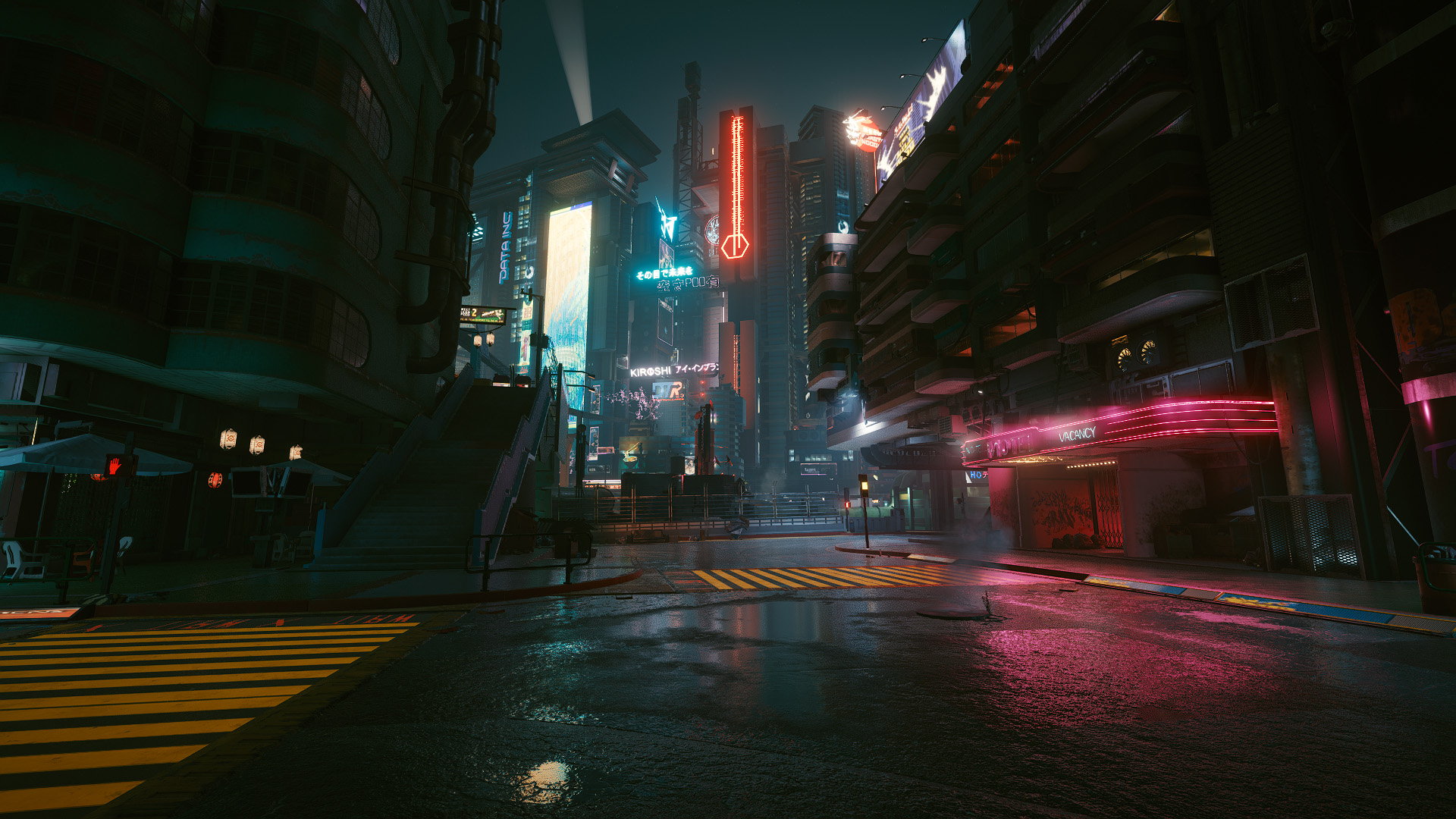 主机游戏,赛博朋克,2077,未来城市,夜景