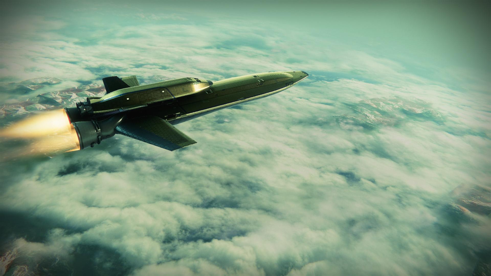 飞船,宇宙,太空,飞行,云层