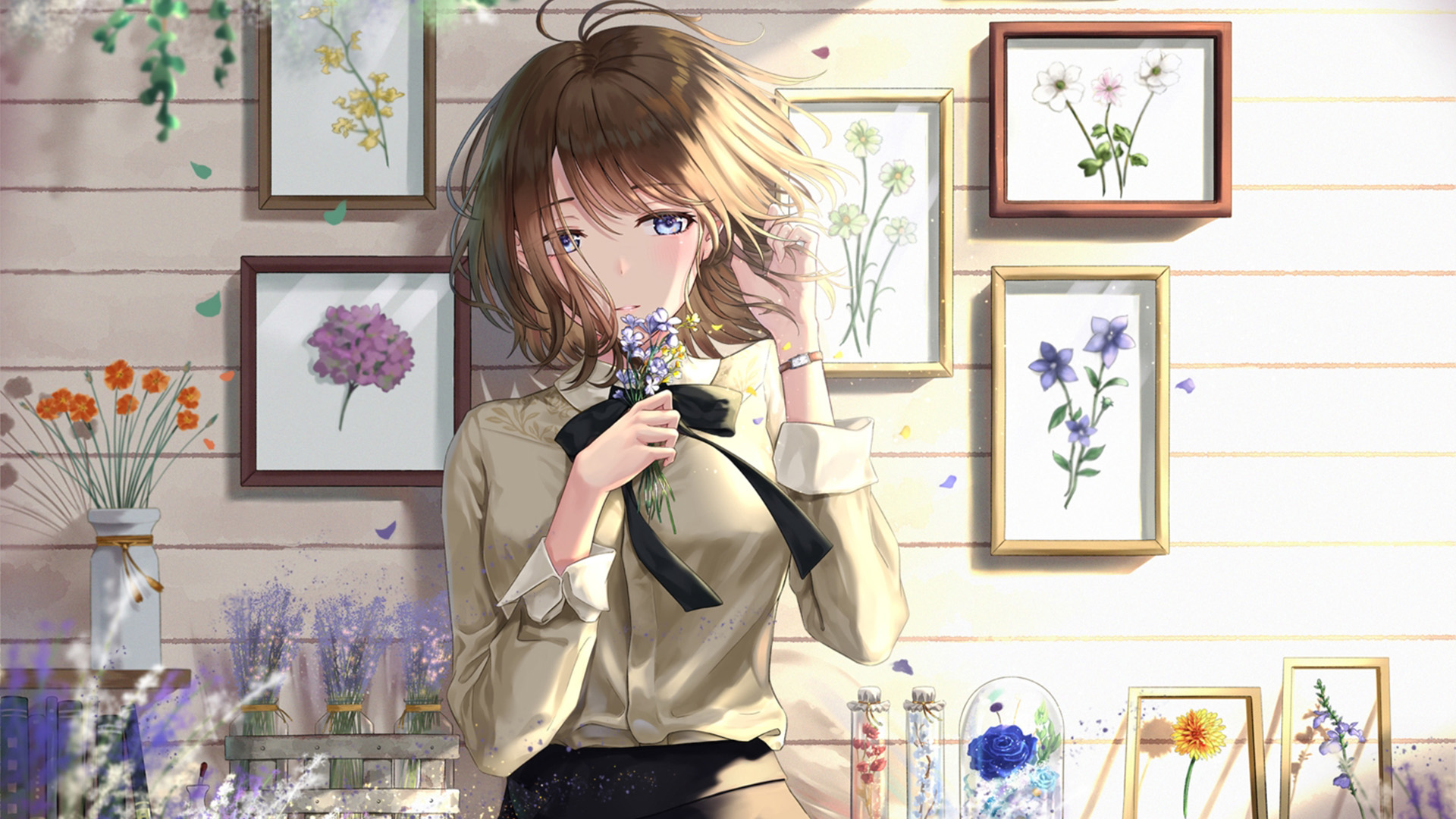 二次元,薇尔莉特,鲜花,文艺,复古,照片墙