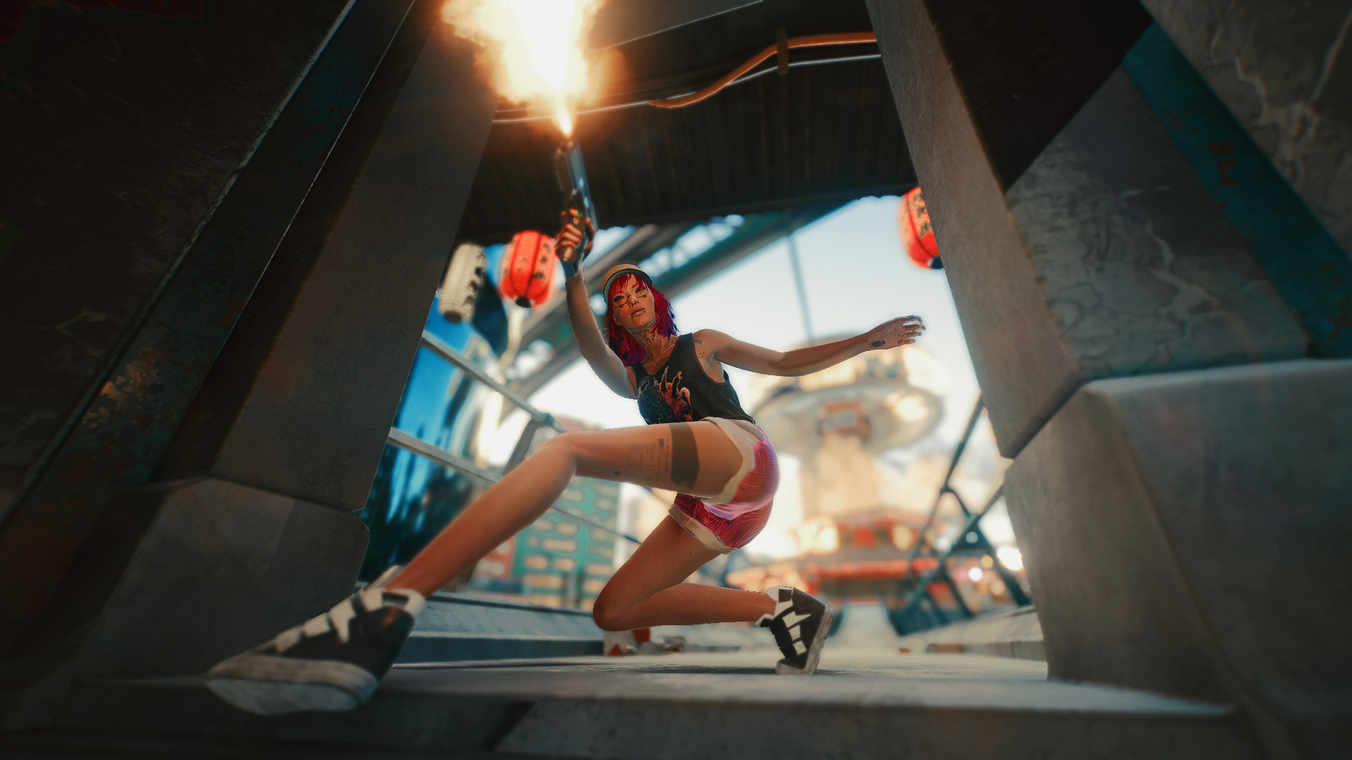 赛博朋克,2077,射击,开枪,手枪