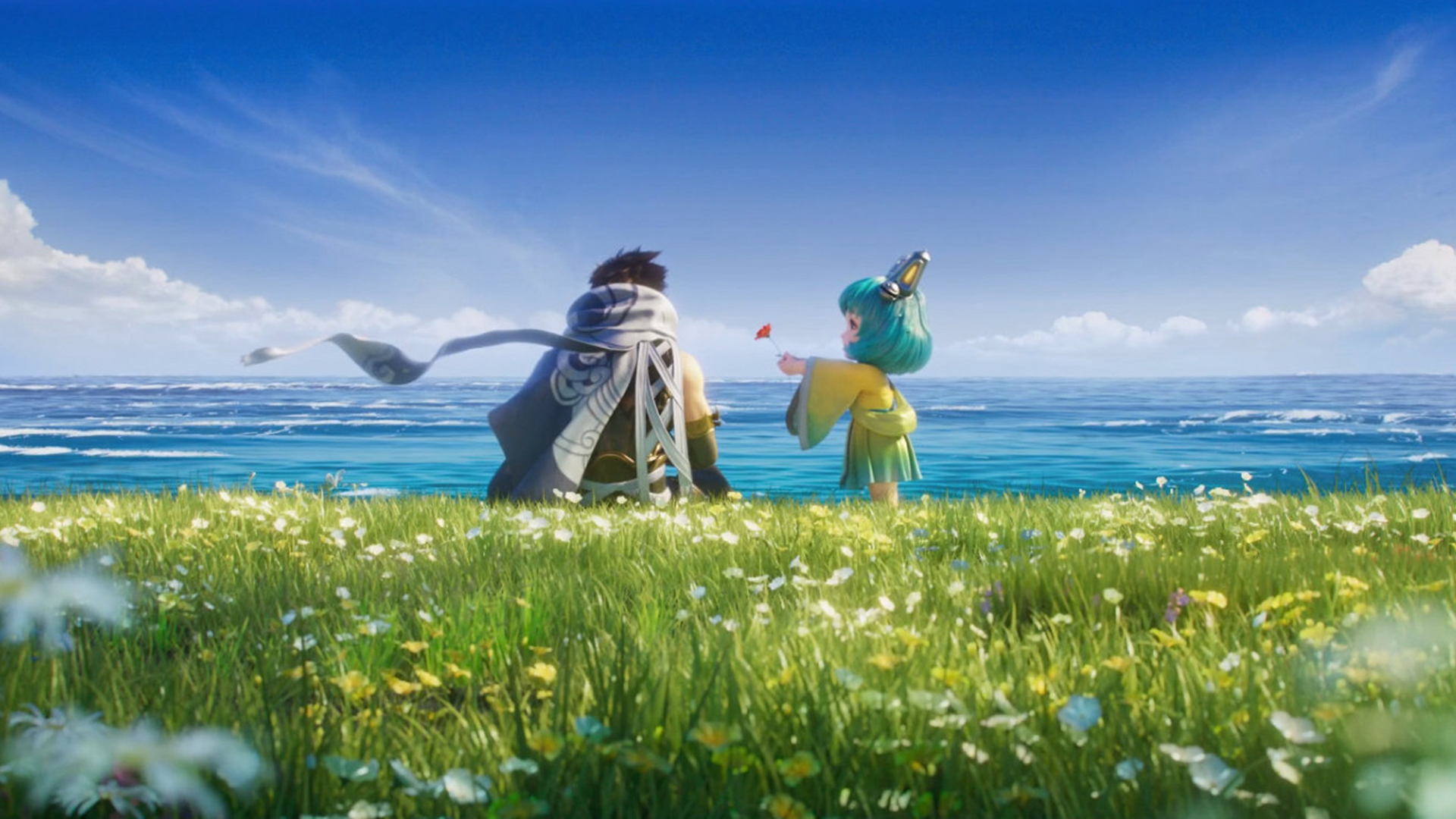 王者荣耀,蔡文姬,澜,海边,草地