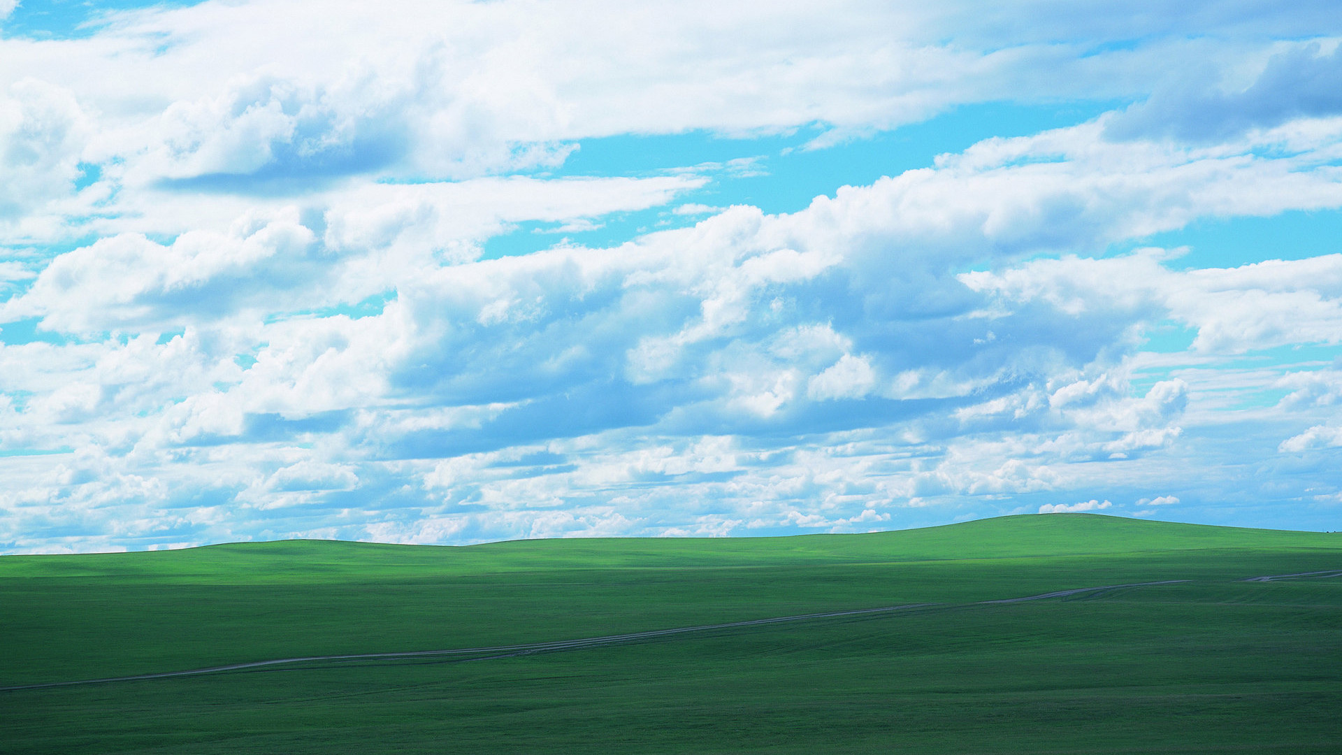 蓝天白云,云朵,草原,一望无际