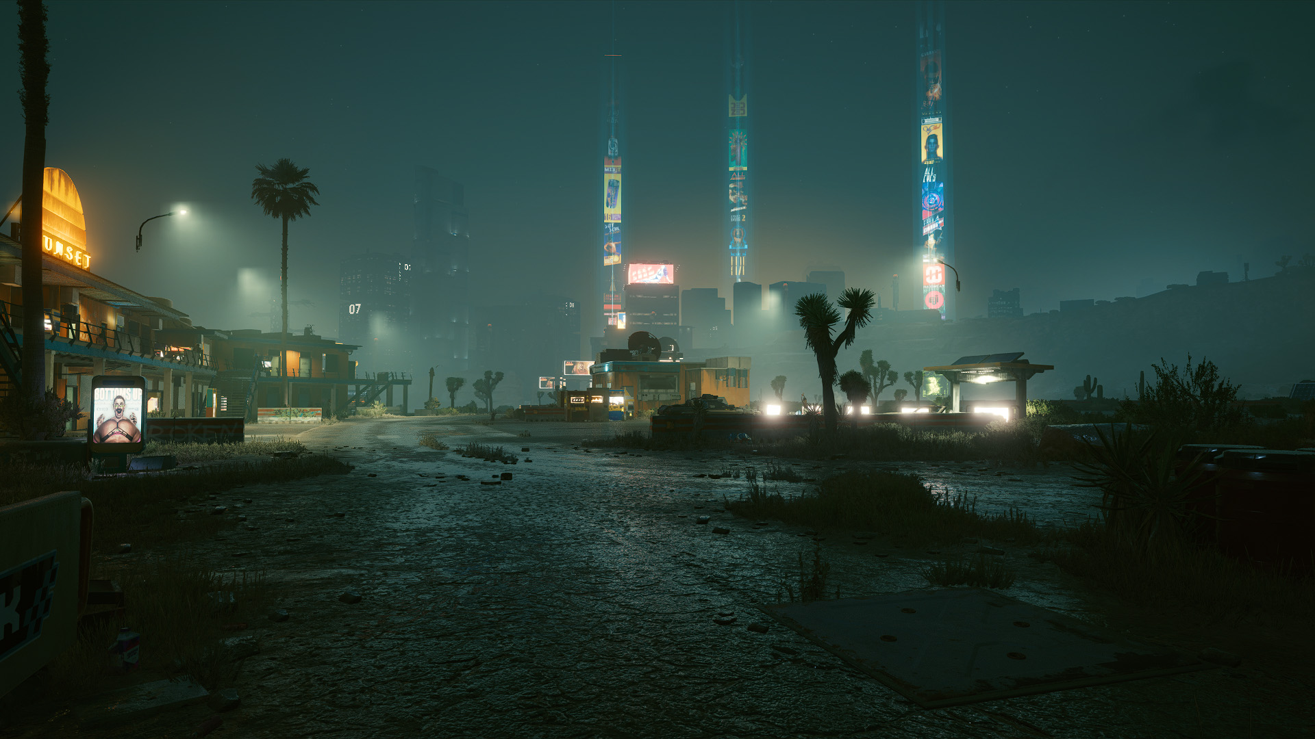 主机游戏,赛博朋克,2077,未来城市,夜景