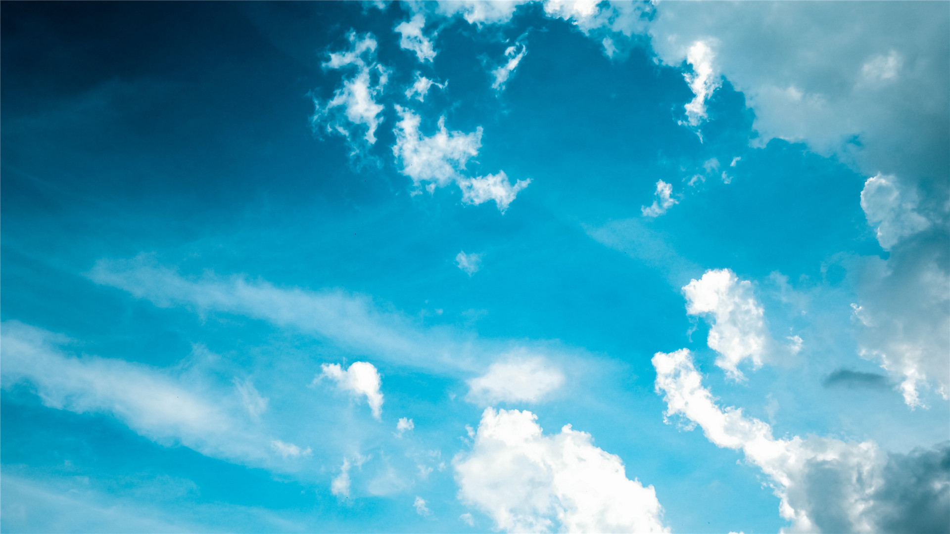 蓝天白云,天空,阳光,云朵