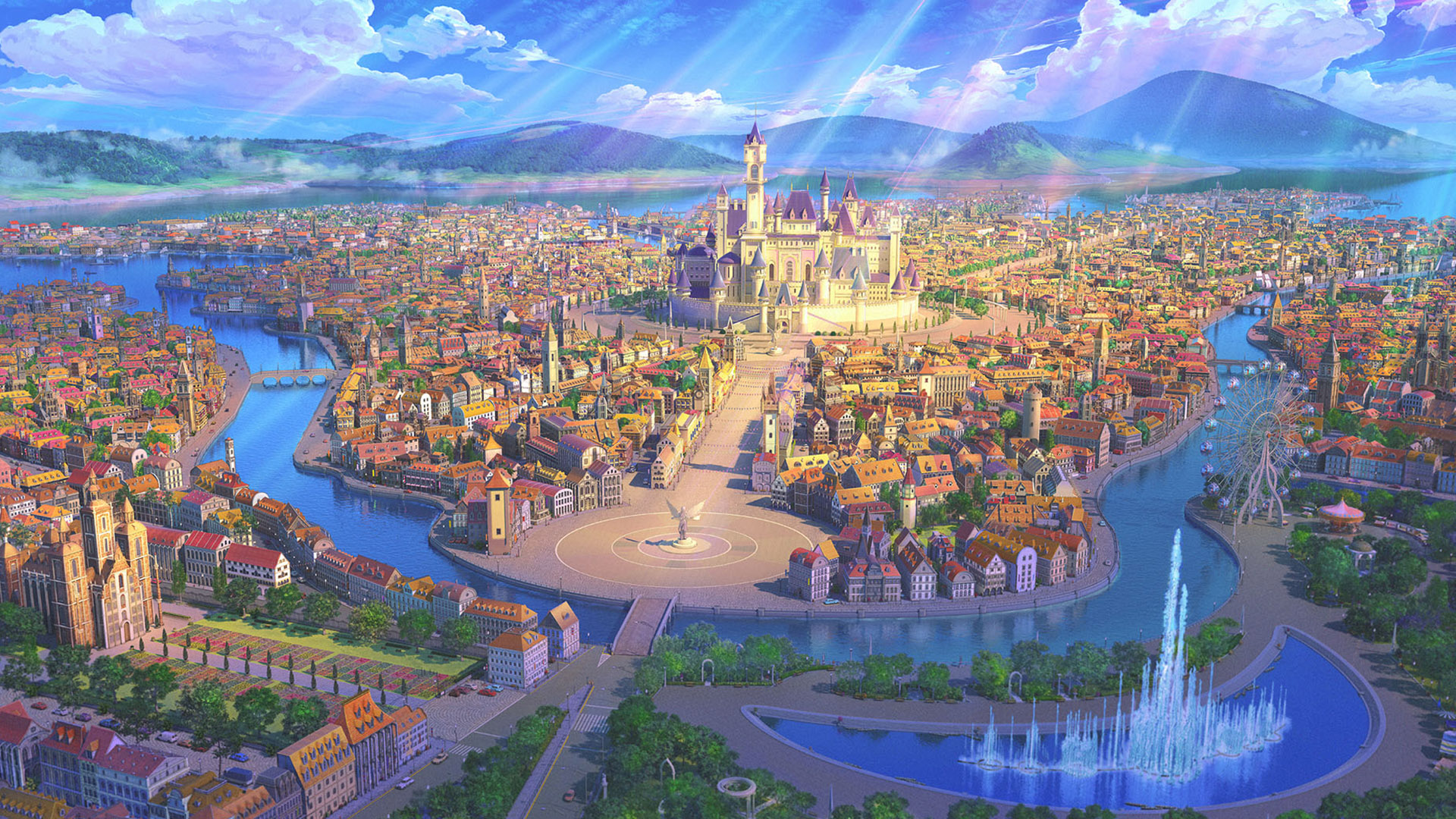 闪耀,暖暖,童话,城市,阳光