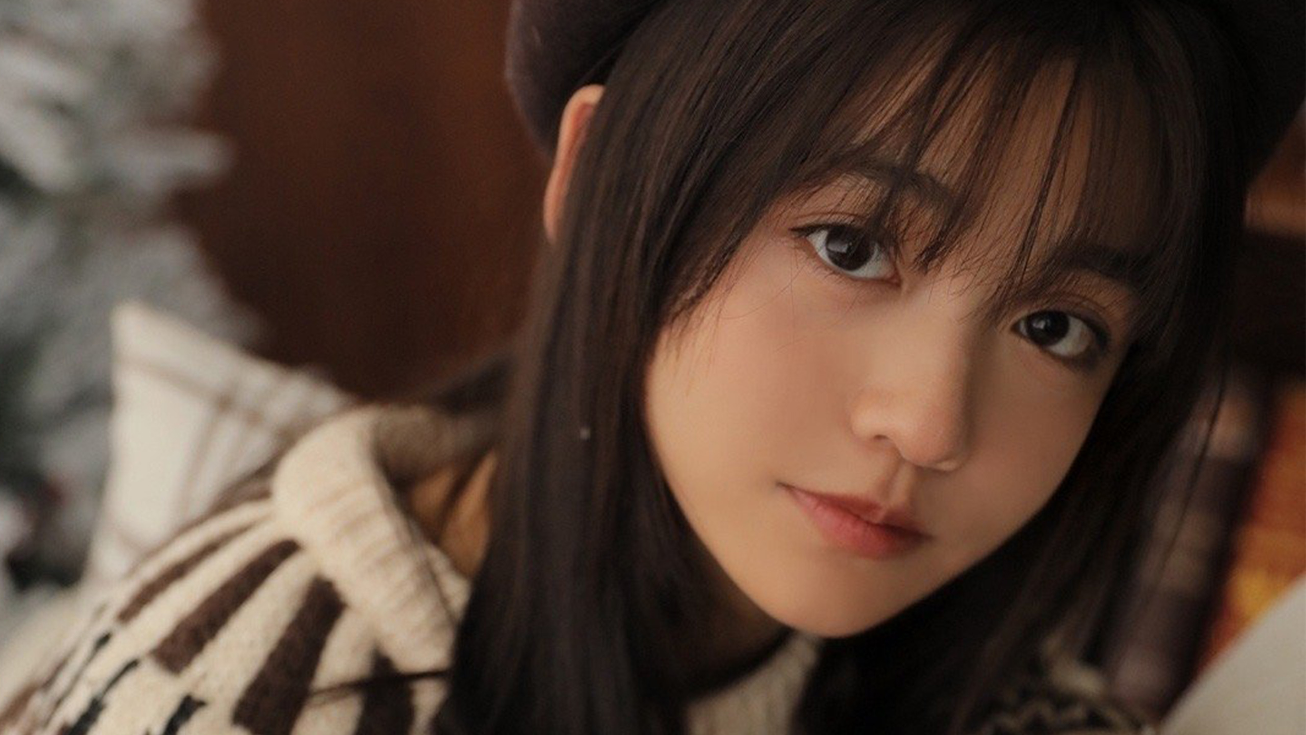 清纯,学生,居家,女孩,毛衣