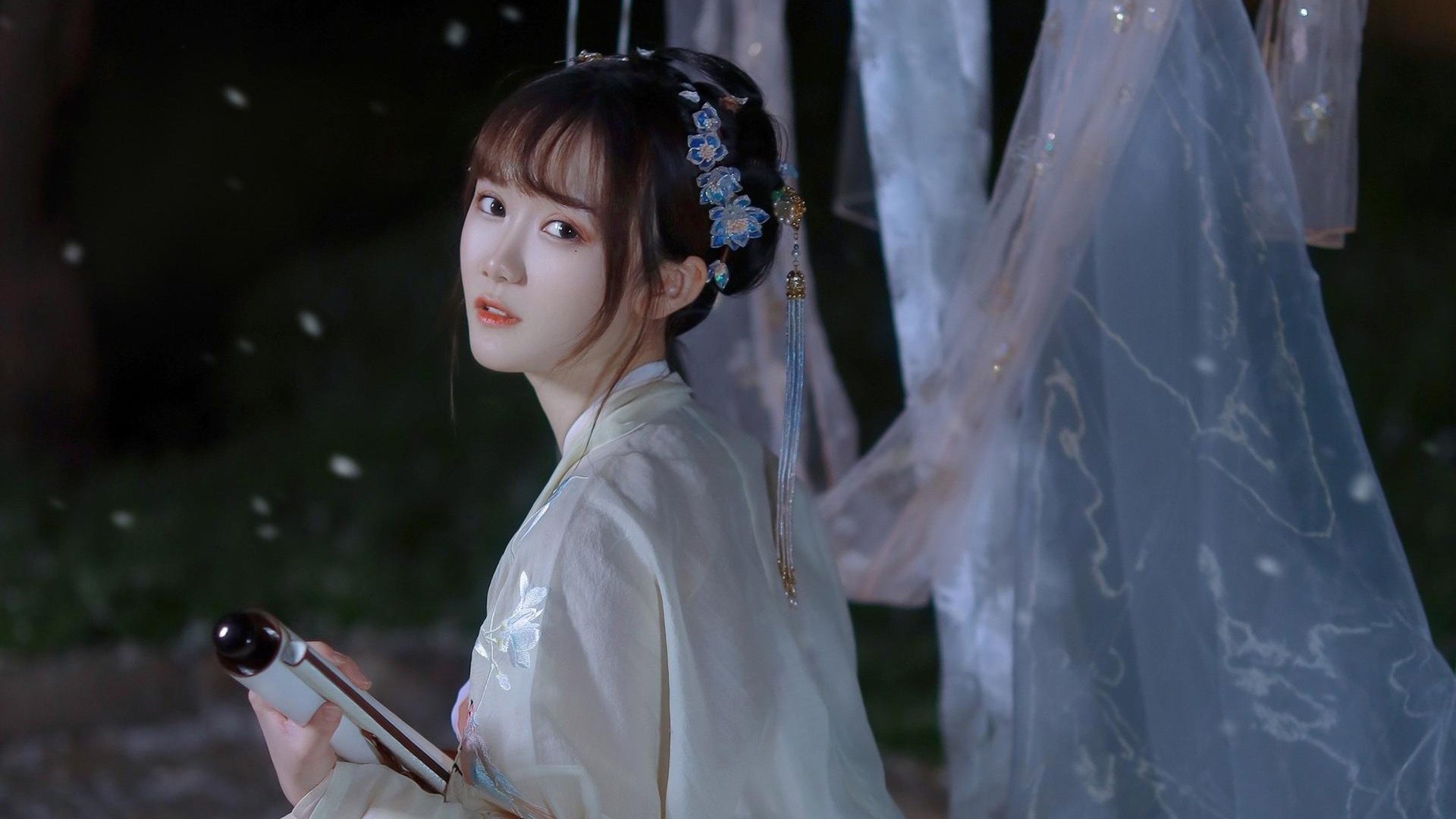 古风文艺,长发,仙女,字画,才女,古装