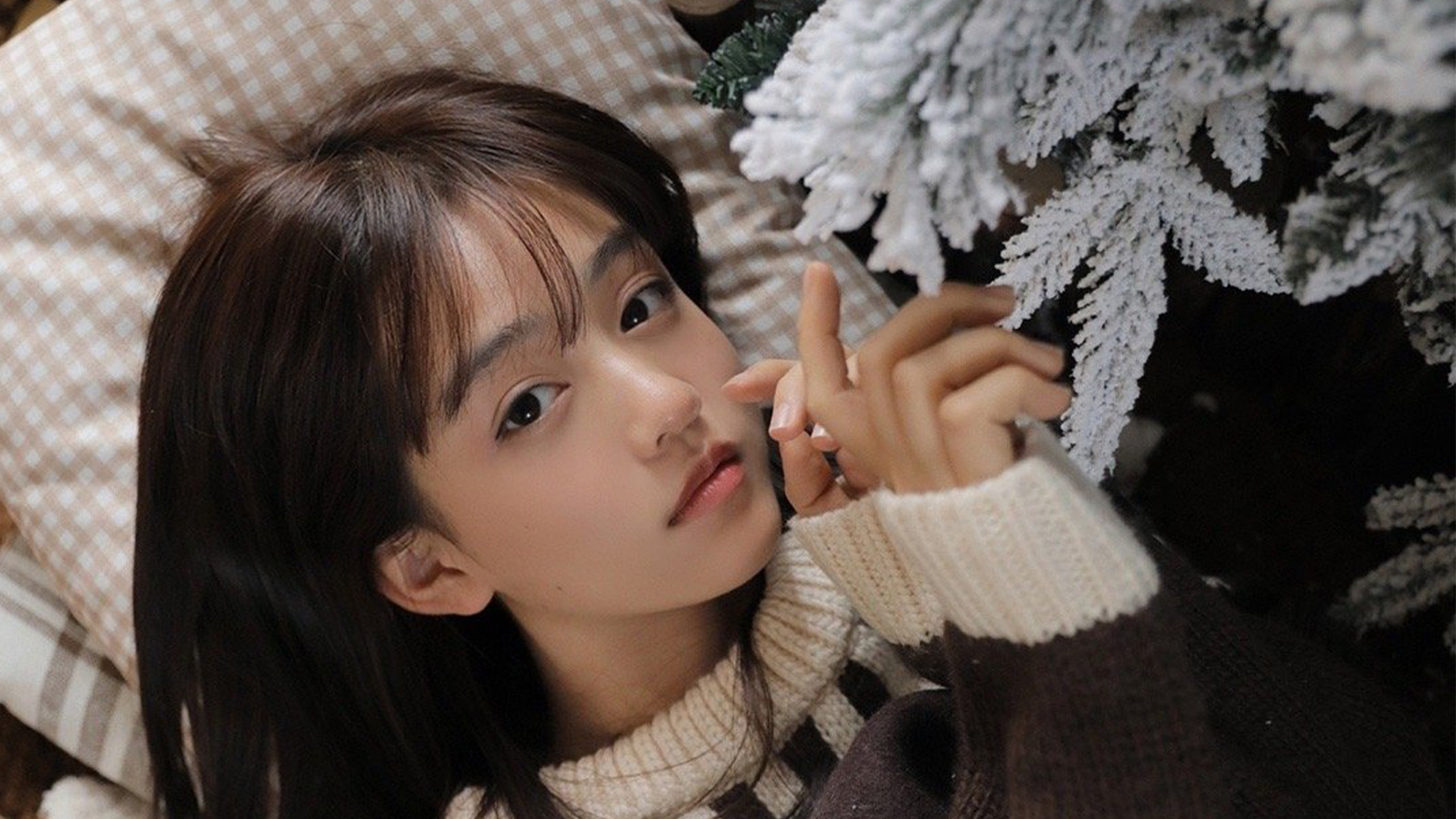 清纯,学生,居家,女孩,毛衣