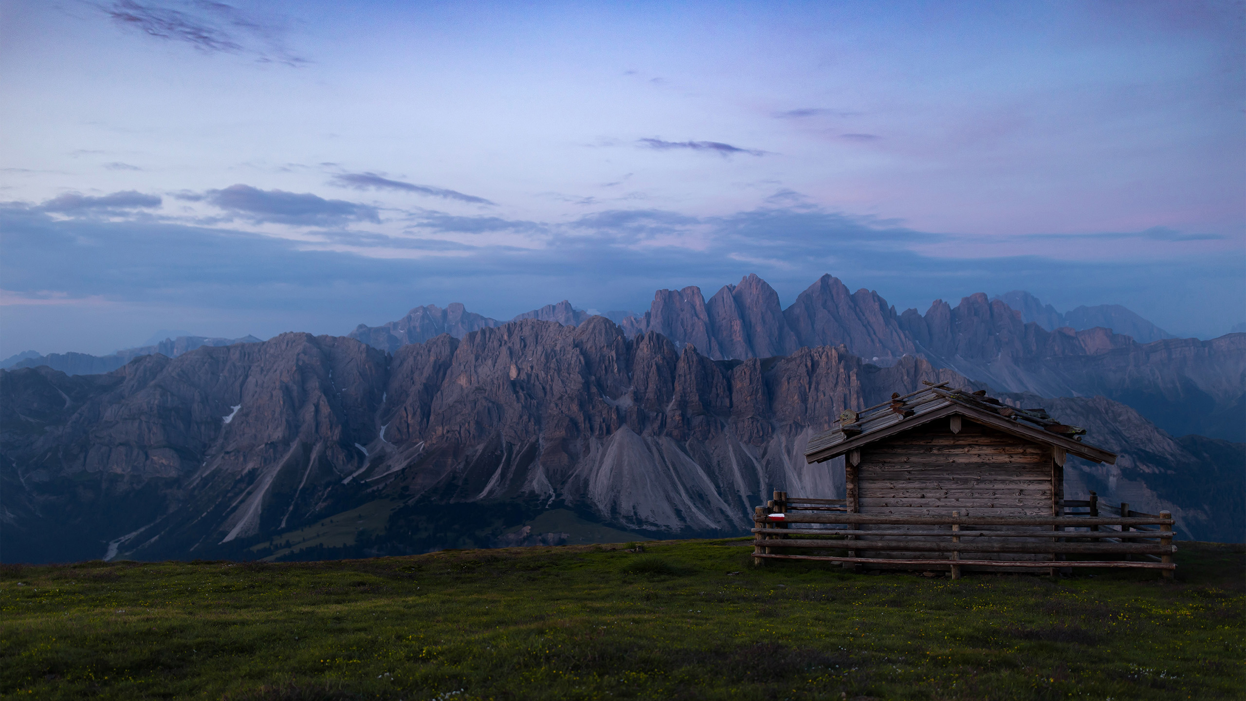 自然风光,阿尔卑斯,黄昏,小木屋,山脉,高峰