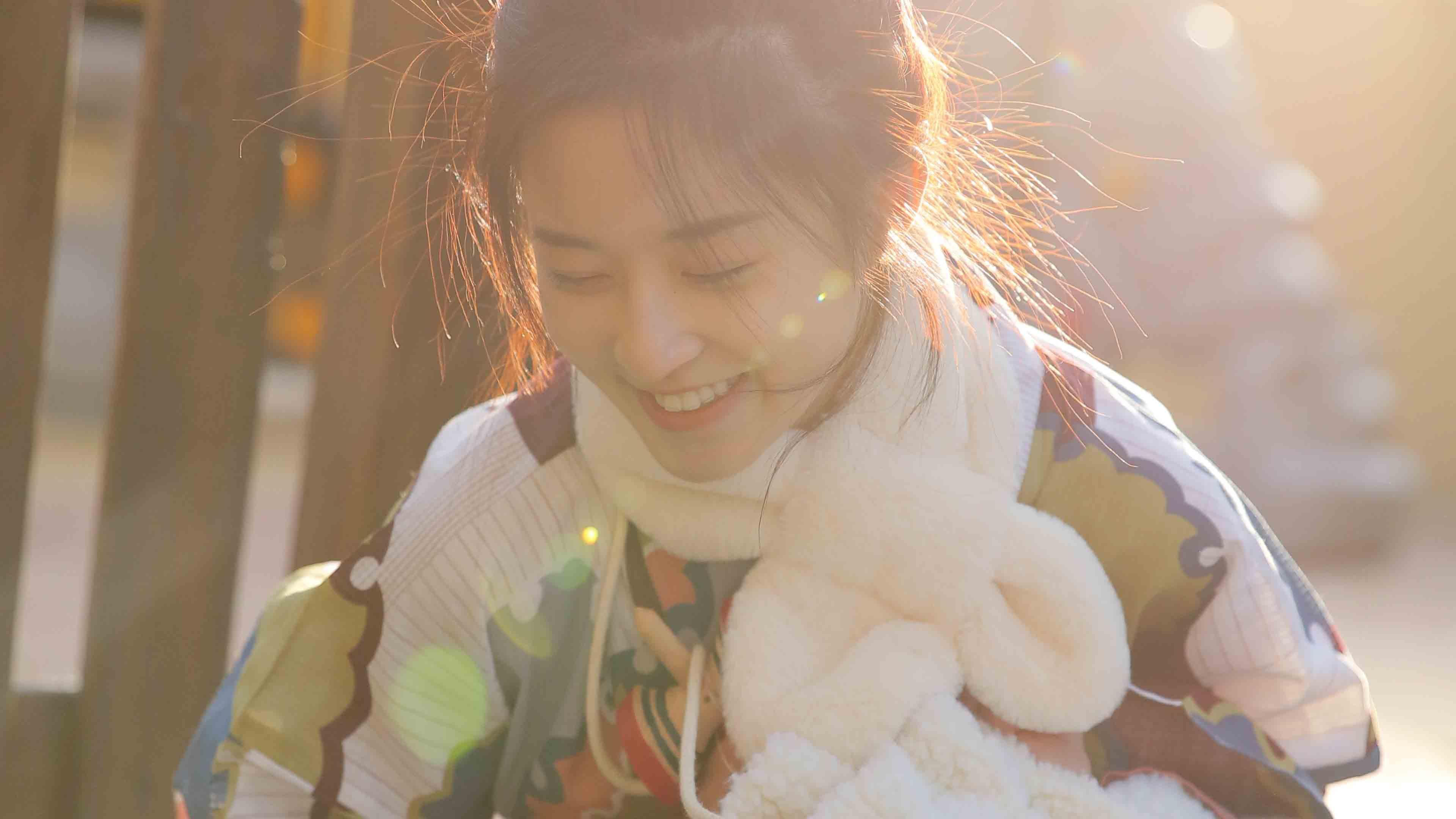 清纯,阳光,围巾,养眼,青春,可爱