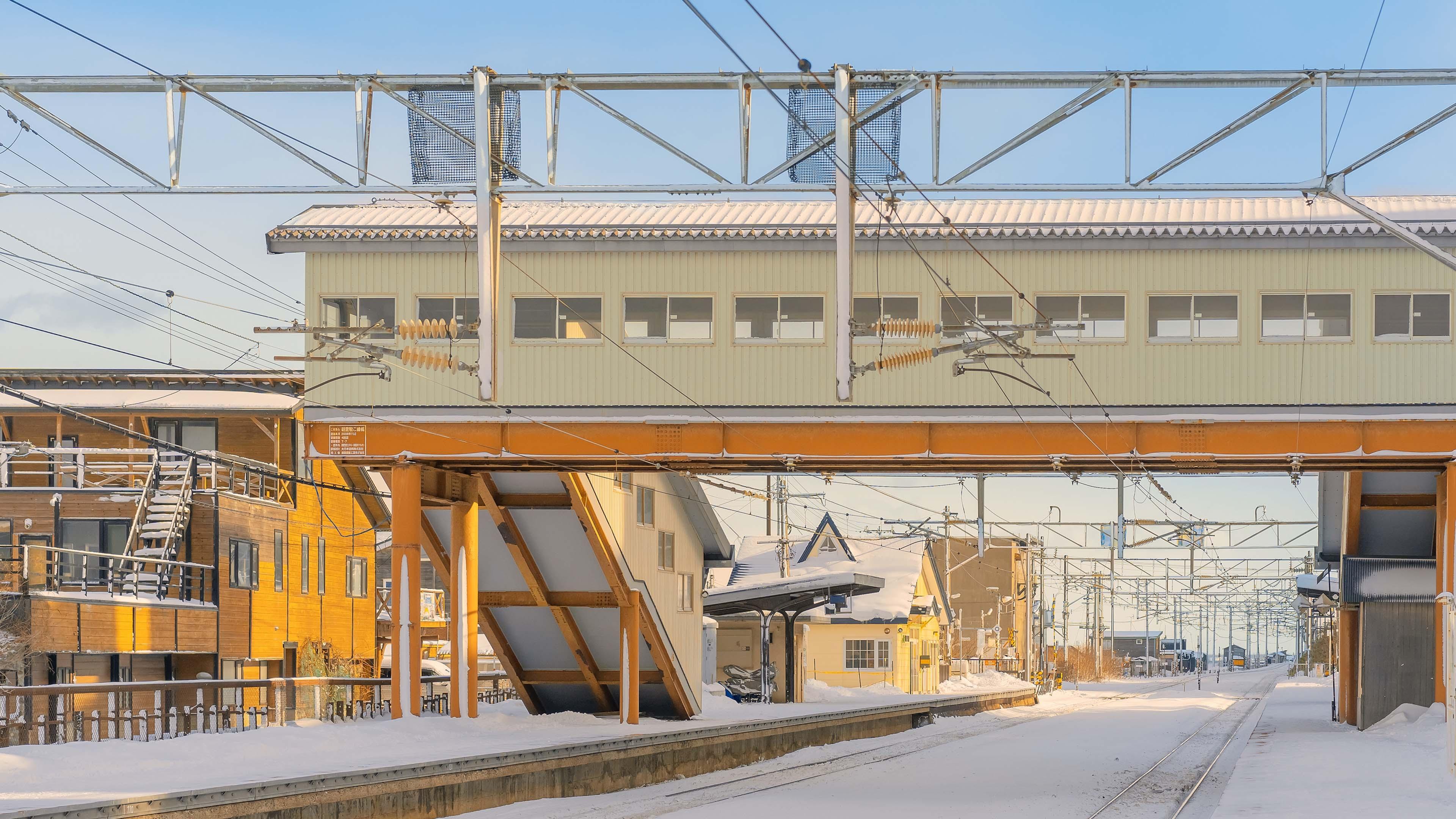 自然风光,,,日本,朝里,,冬日,,绝美,,阳光