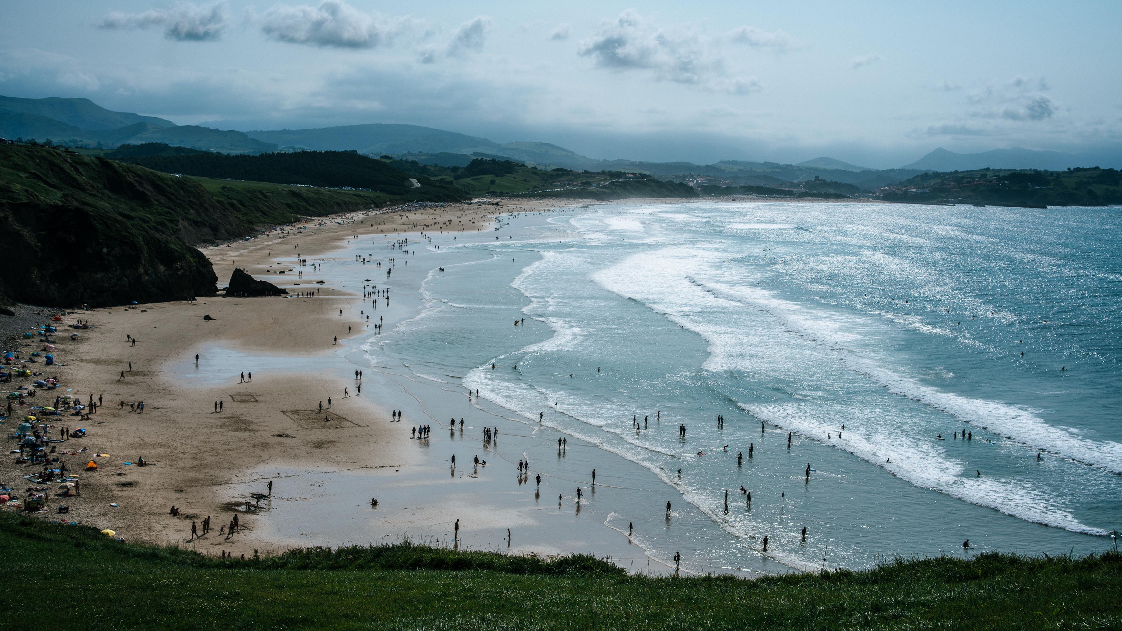 海洋天堂,沙滩,海湾,海浪,层层,游泳
