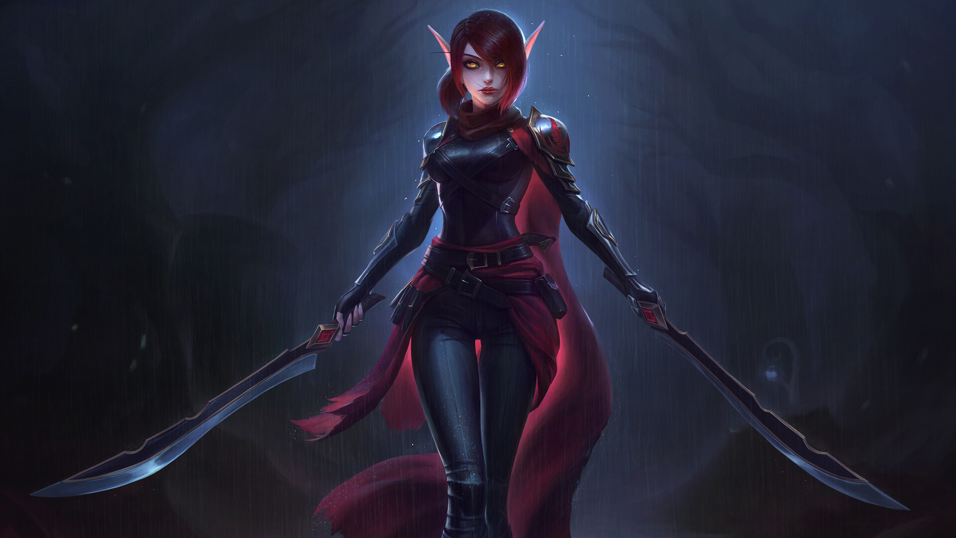 精灵,半兽,双刀,刺客