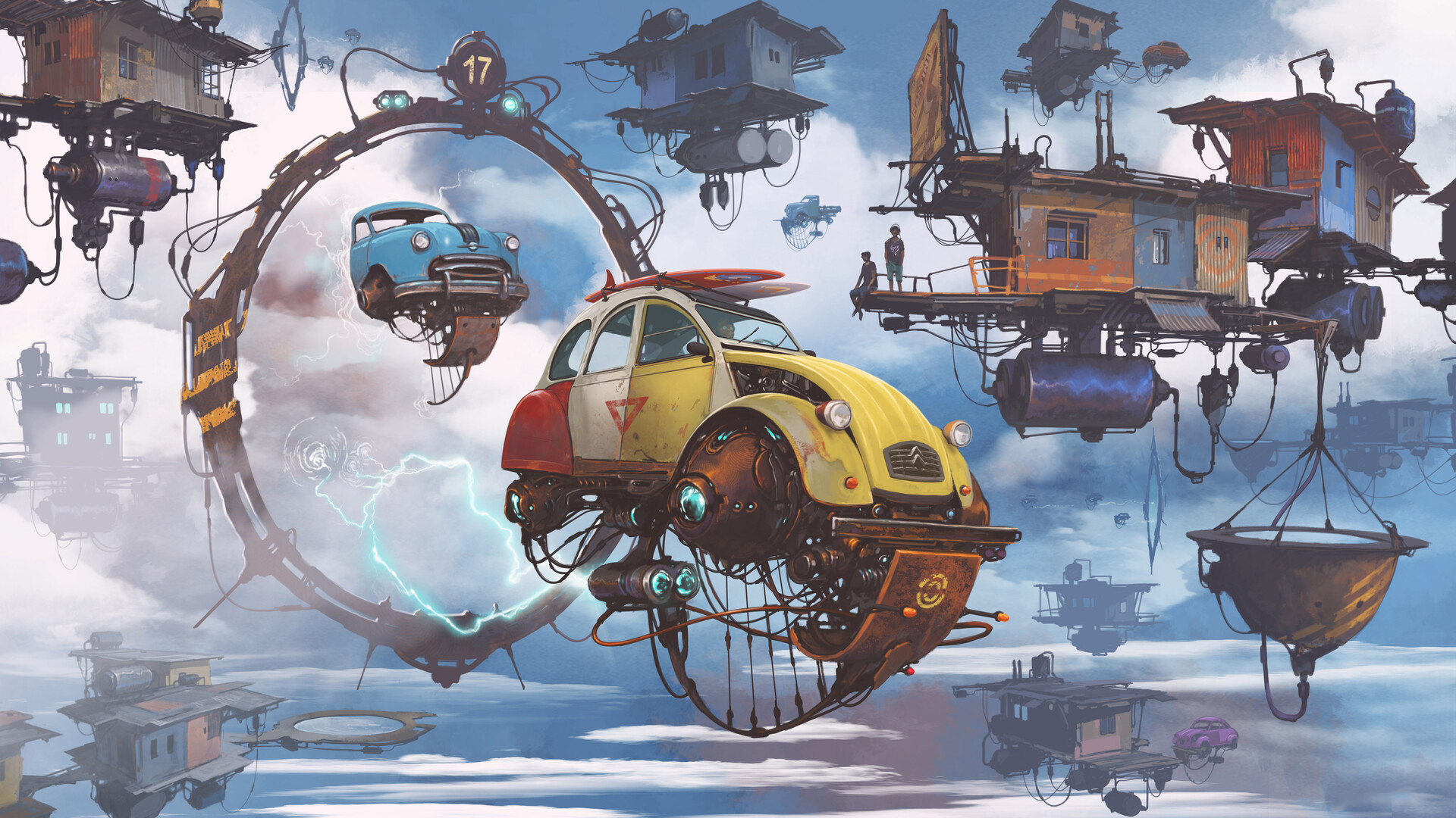 空间,穿梭,飞行器,悬浮,未来