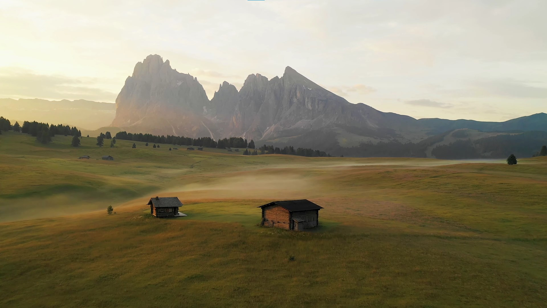 秋意正浓,高原,木屋,草原,牧场