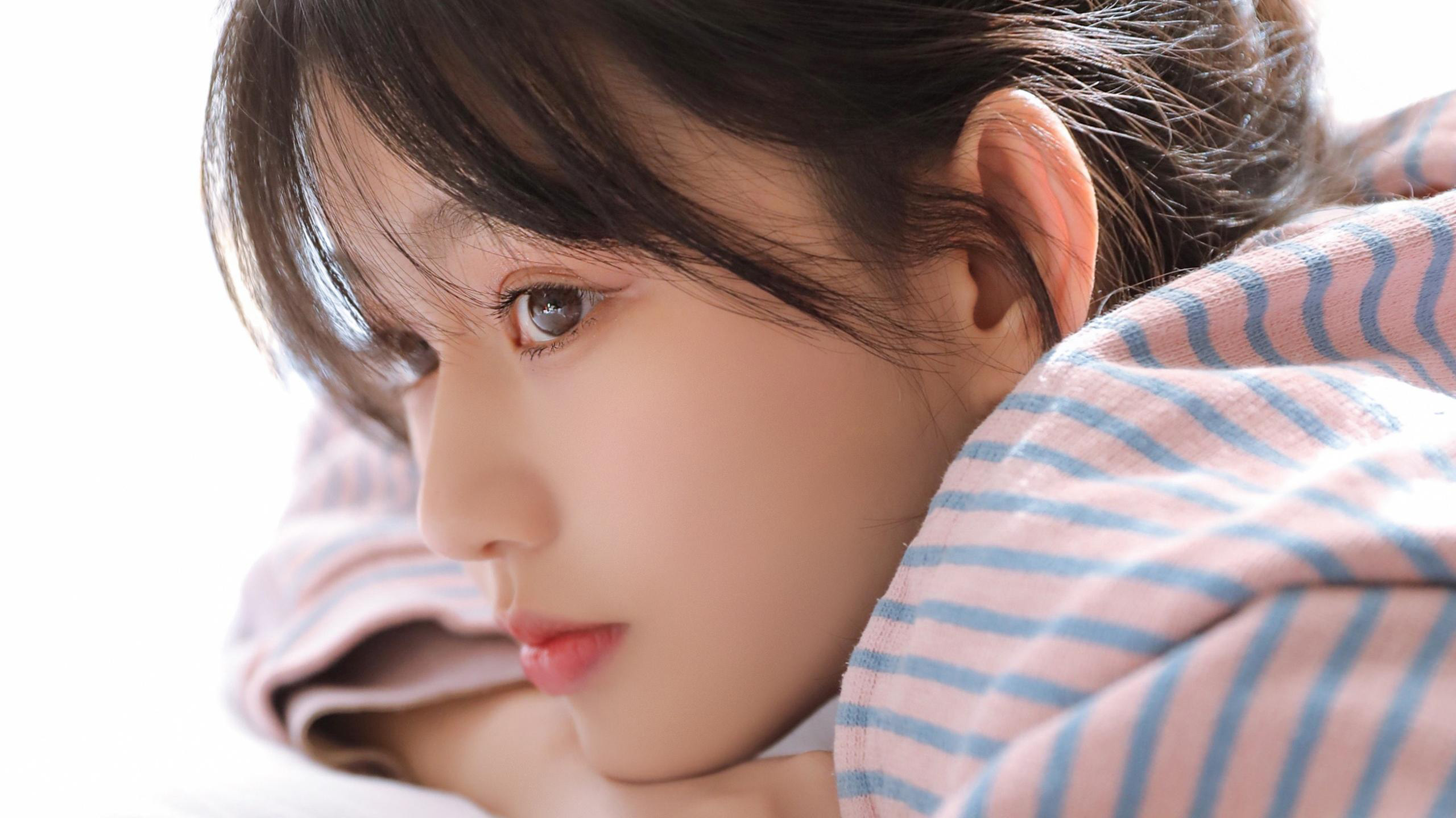 清纯,卫衣,马尾,女孩,养眼,可爱