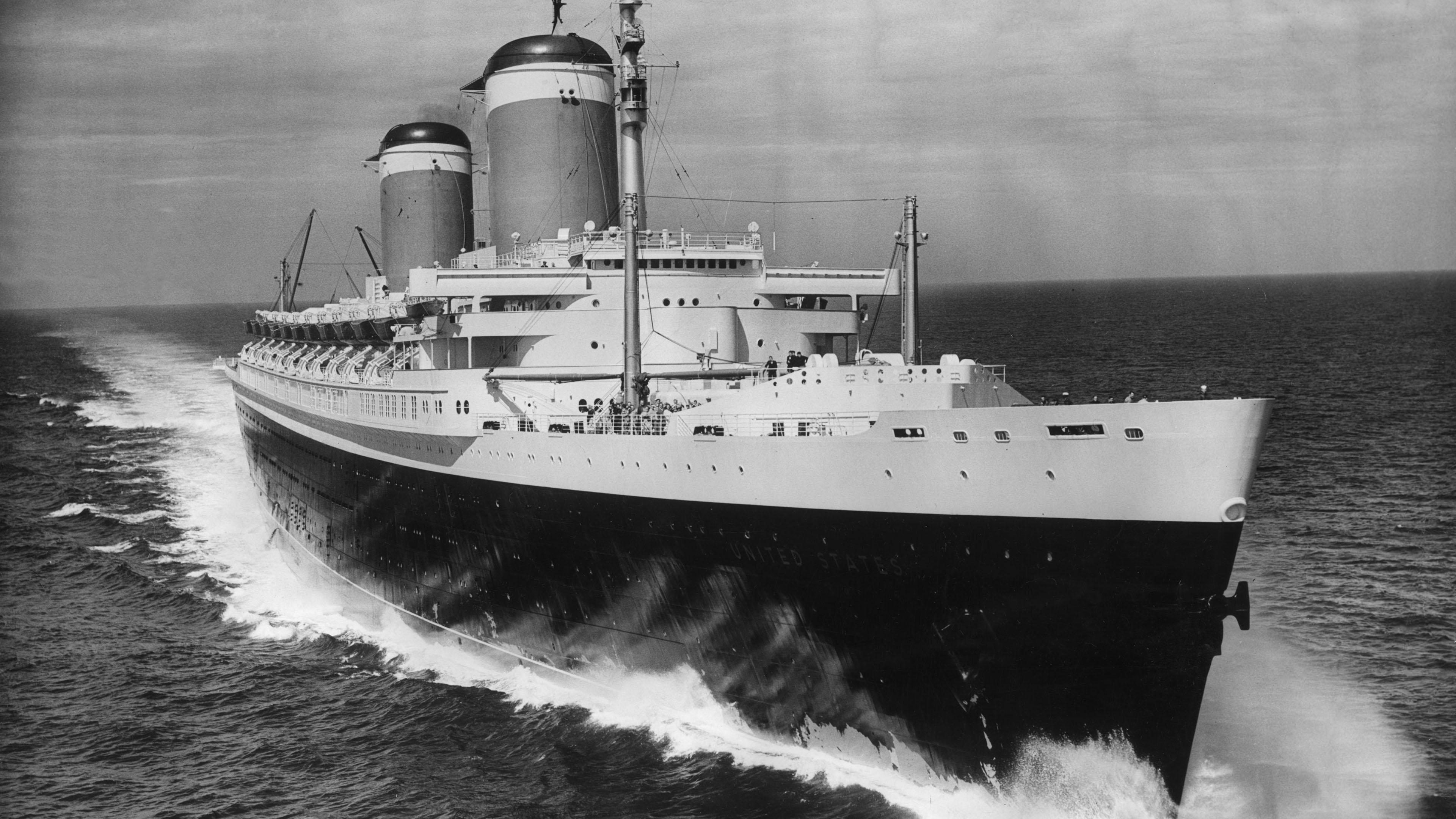 轮船,复古,文艺,海浪,黑白