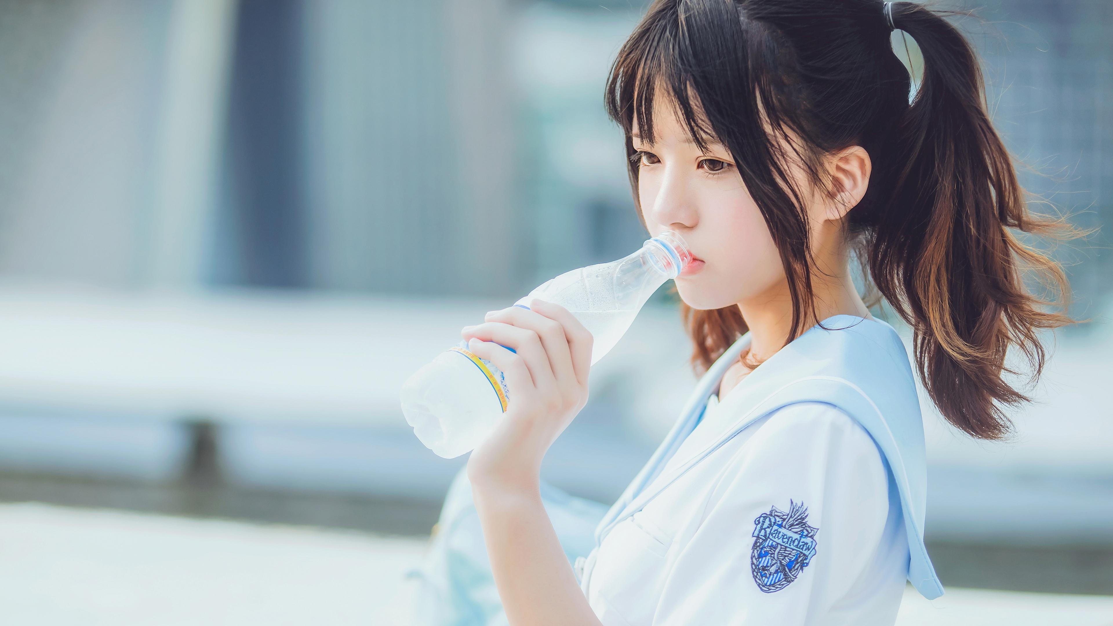 清纯,,双马尾,,少女,,运动,,可爱