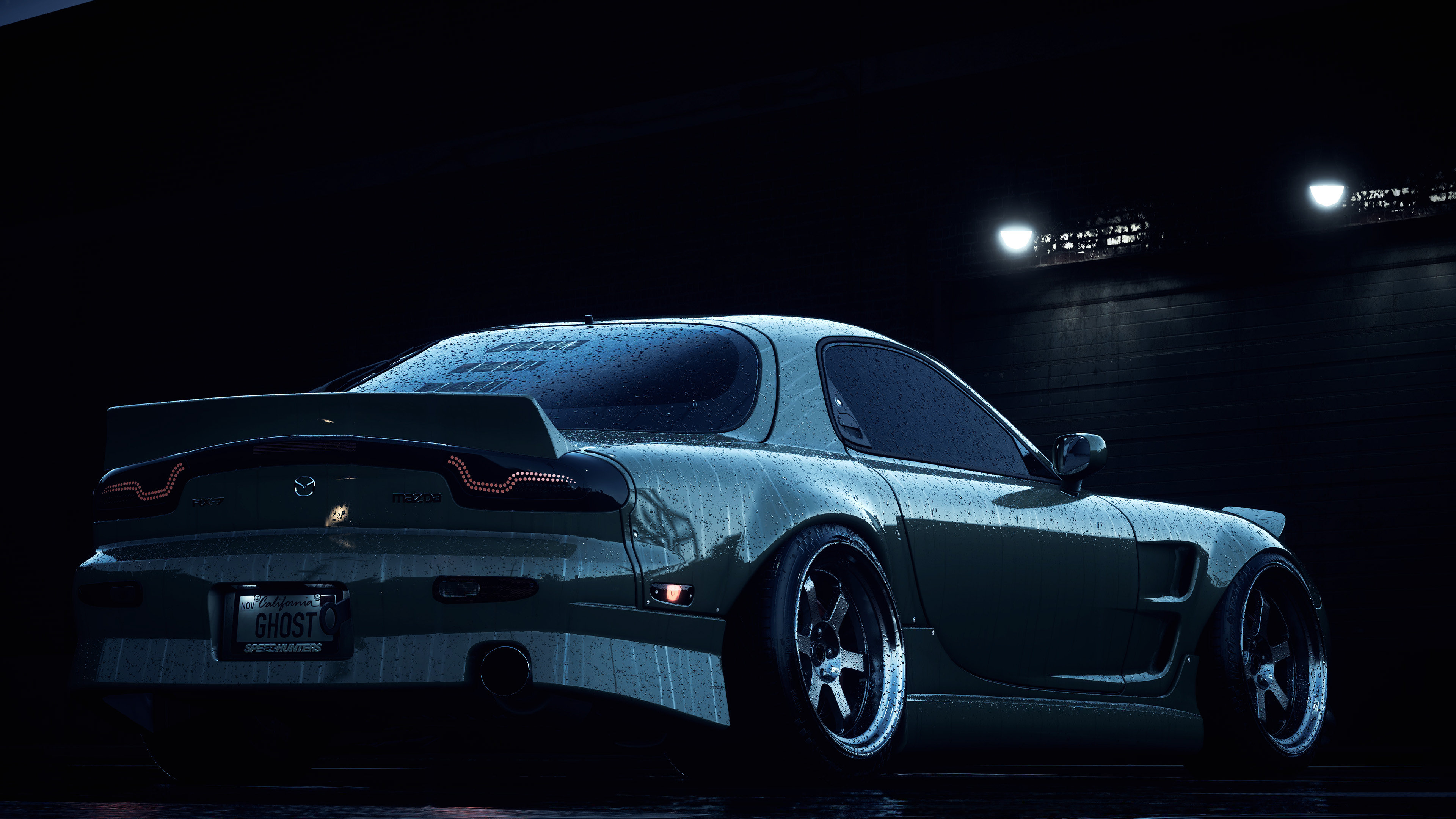 马自达,雨水,跑车,尾翼,酷