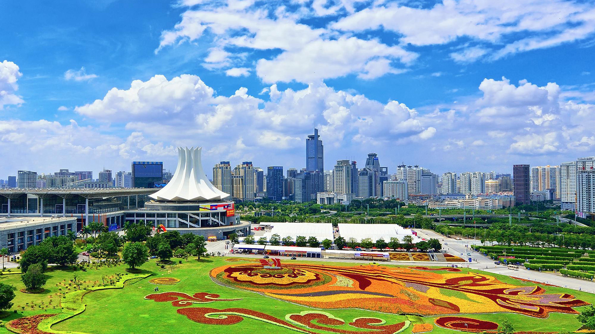 广西,南宁,天空,广场,城市