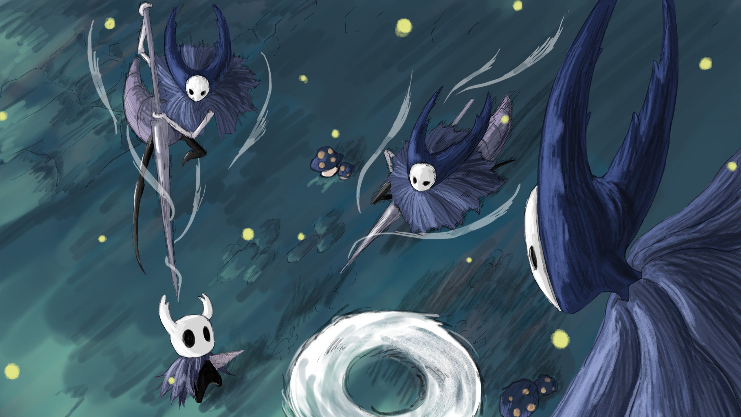 主机游戏,空洞骑士,螳螂村,蘑菇