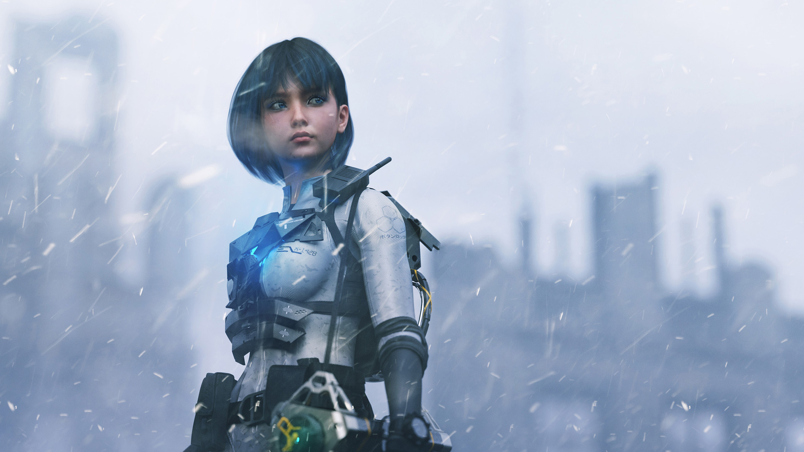 战士,风雪,未来,末日,机械